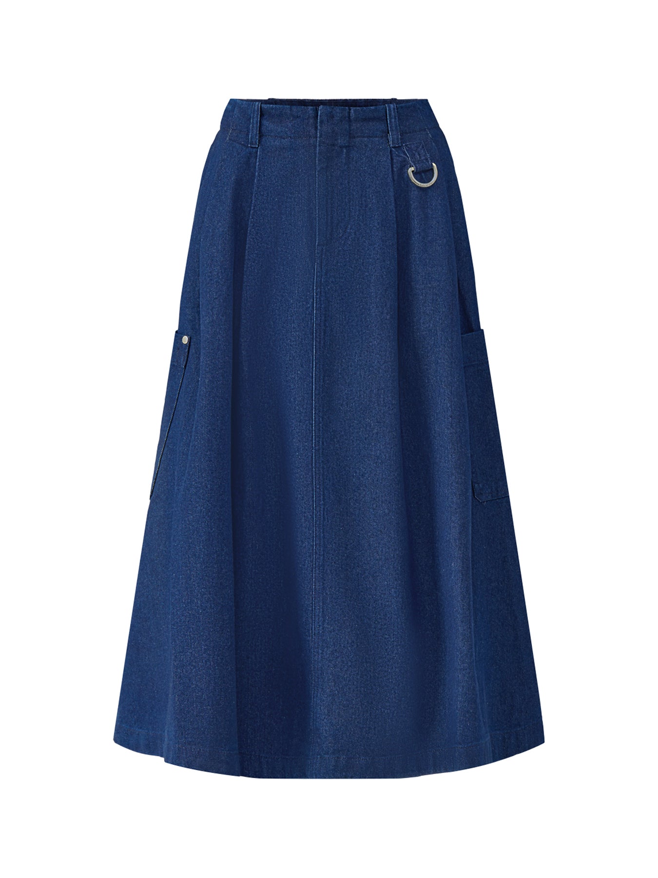 Saima Denim Midi Skirt Rinse Wash