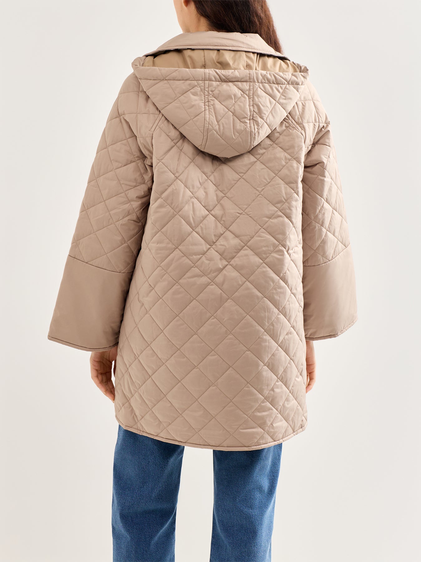 Cara Quilted Jacket Beige