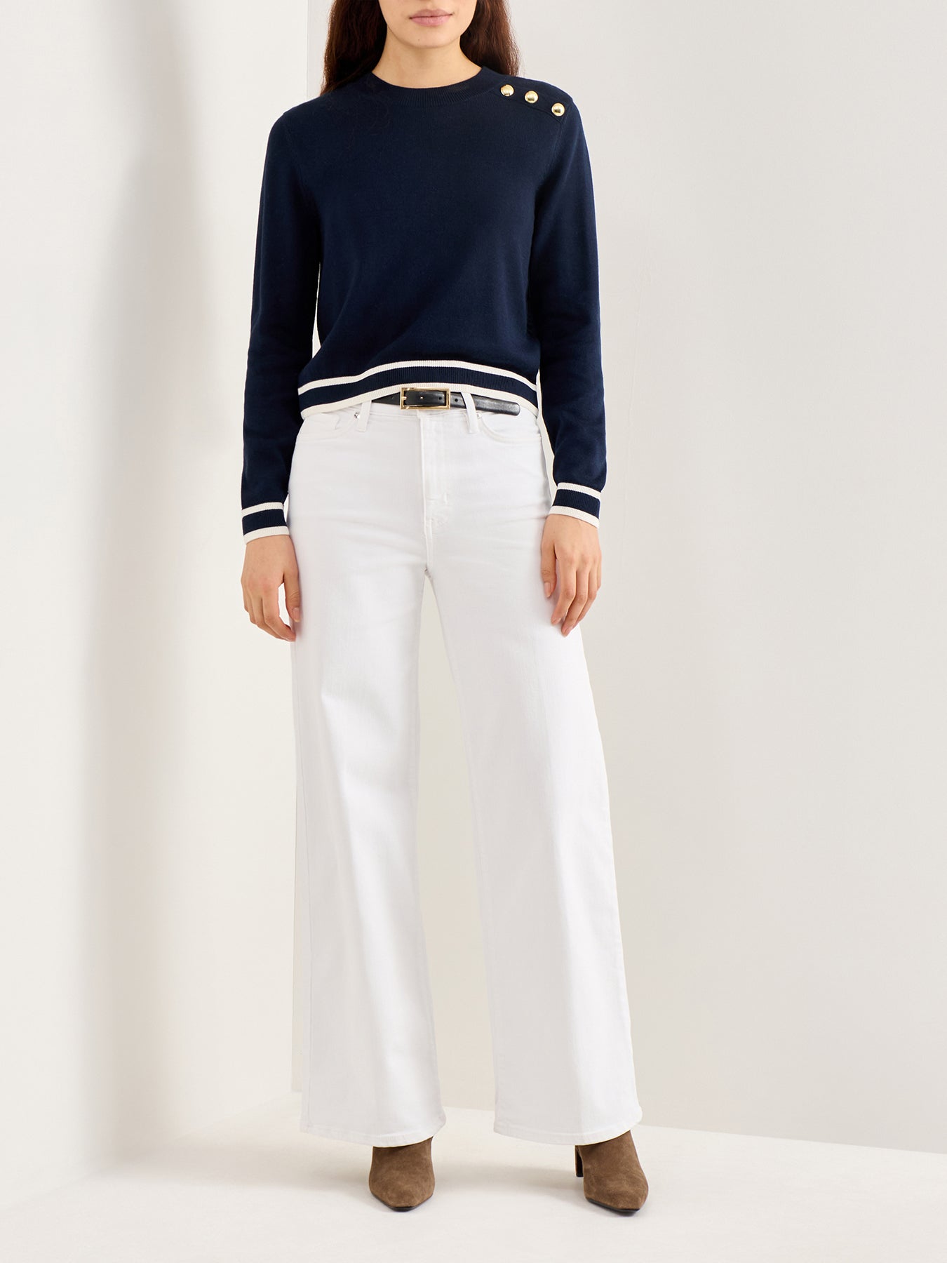 Avery Knitted Jumper Navy