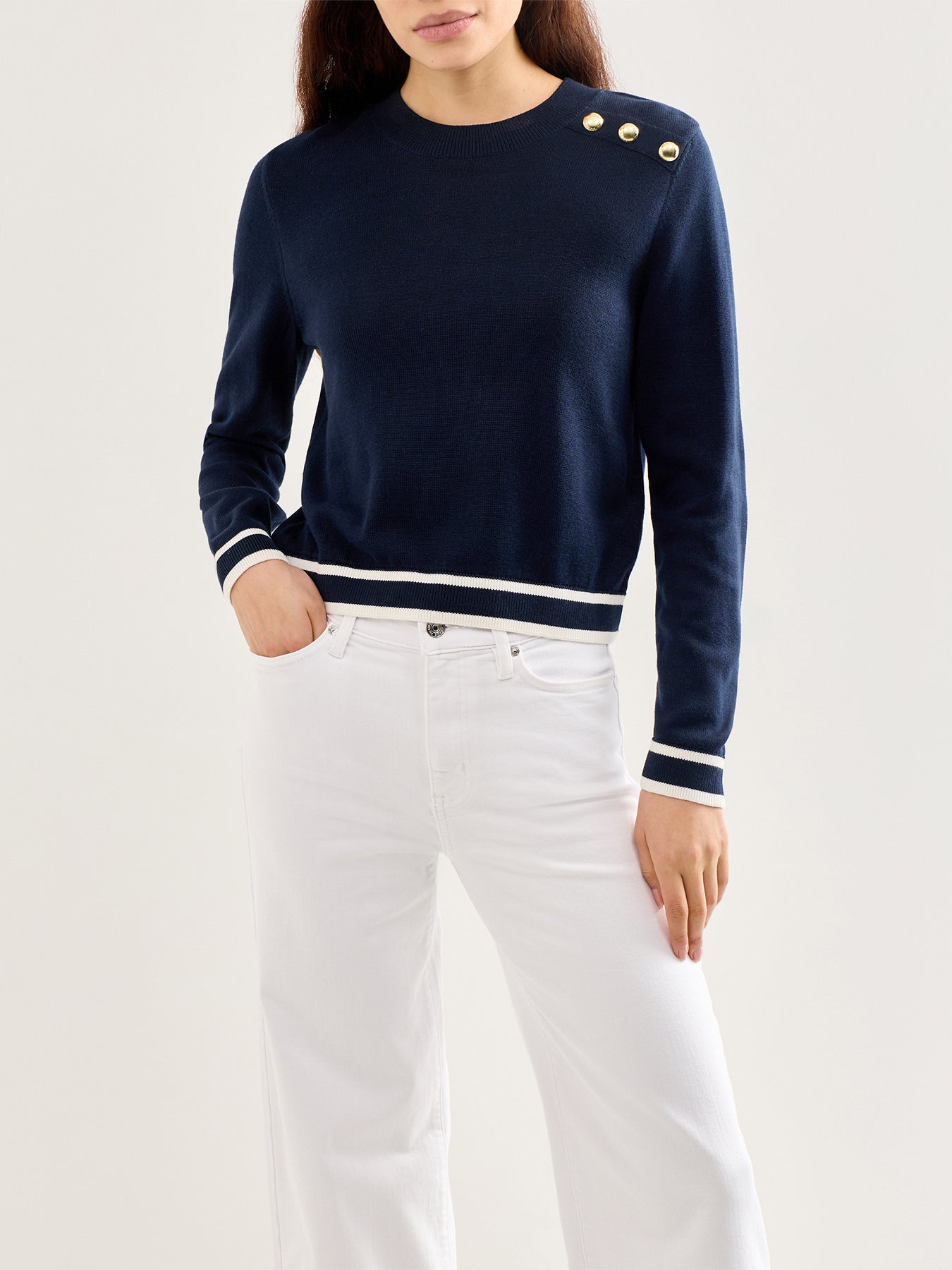 Avery Knitted Jumper Navy