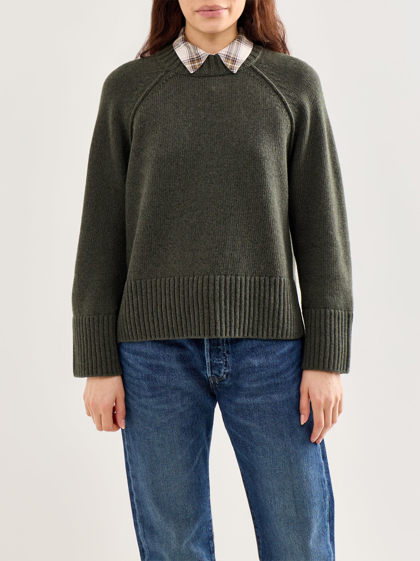 Ashdon Knitted Jumper Green