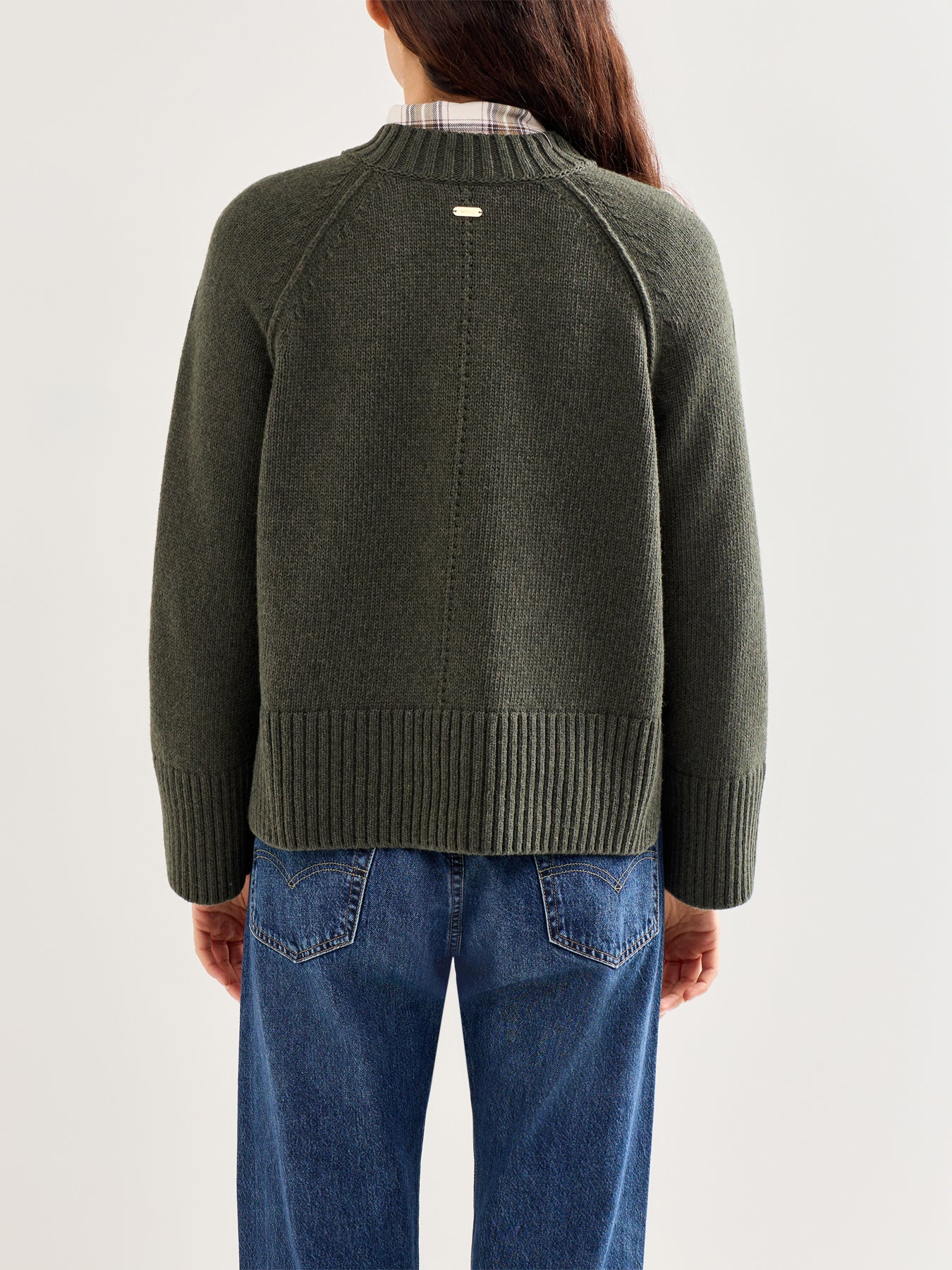 Ashdon Knitted Jumper Green