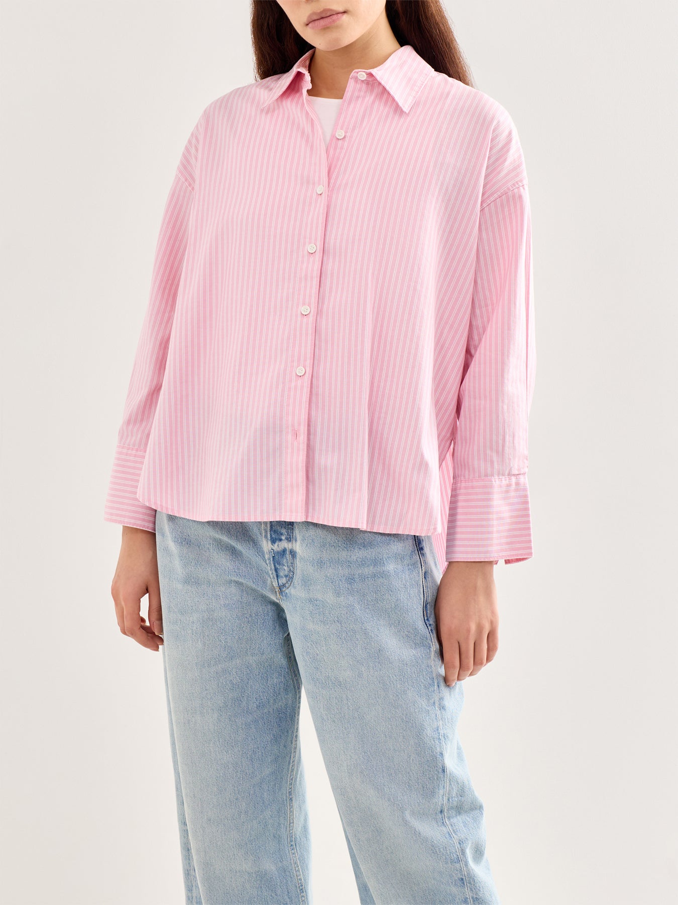 Rosie Button Shirt Pink