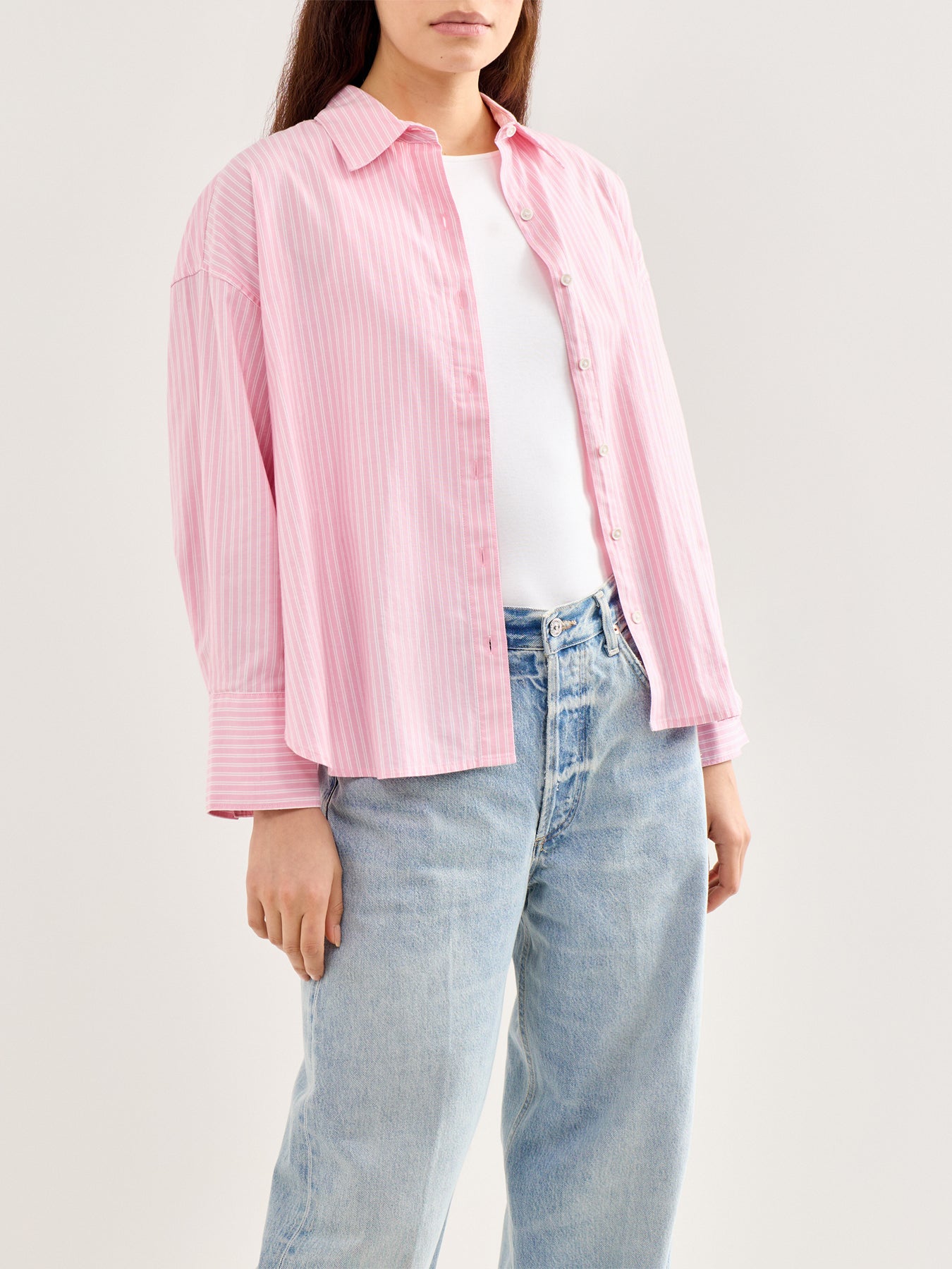 Rosie Button Shirt Pink