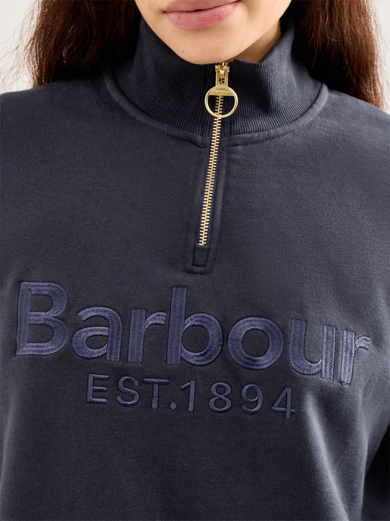Sara Half Zip Sweatshirt Navy