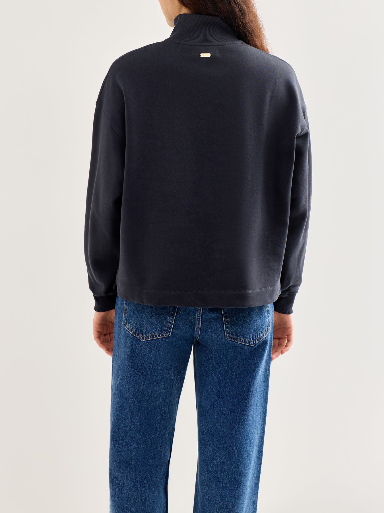 Sara Half Zip Sweatshirt Navy