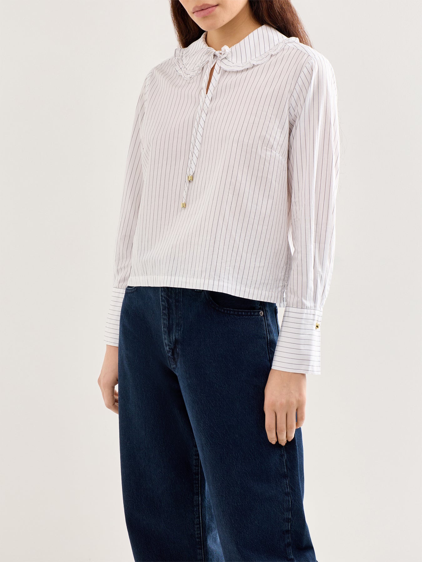 Avery Tailored Cotton Shirt White
