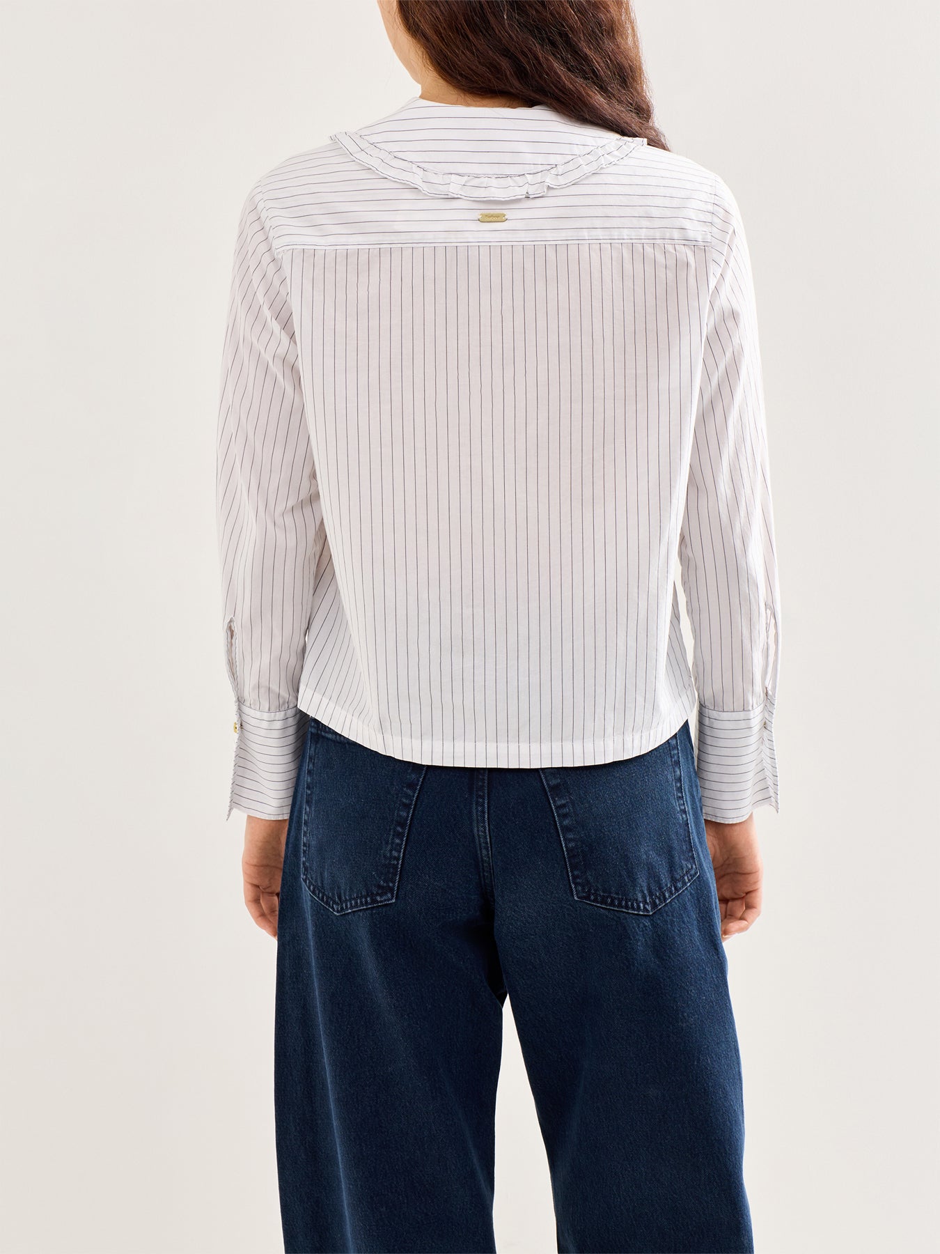 Avery Tailored Cotton Shirt White