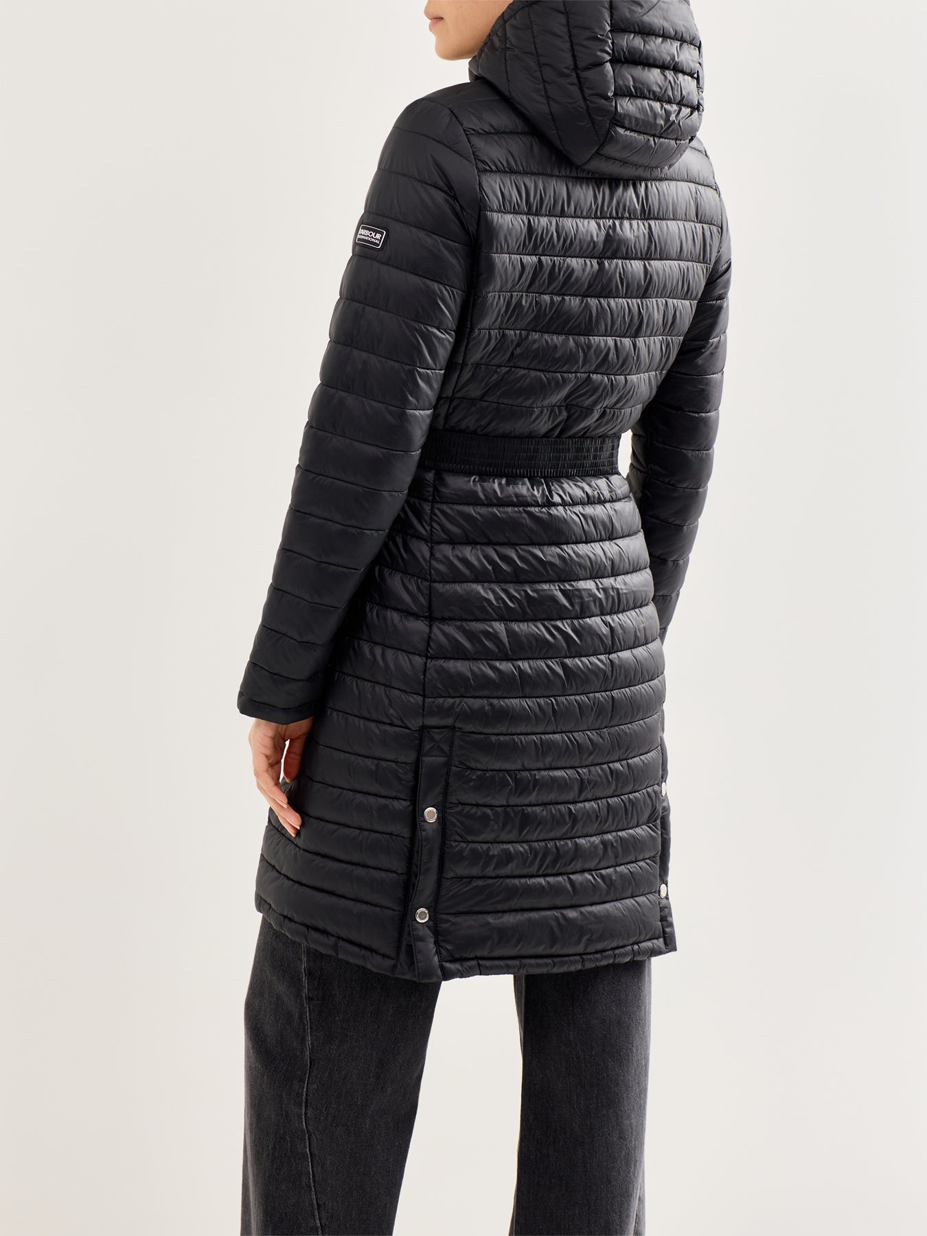 Longline Jada Puffer Jacket Black