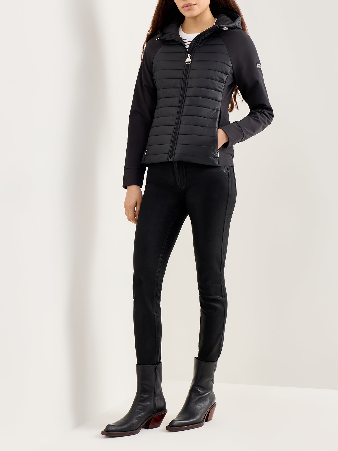 Valentina Quilted Sweat Black