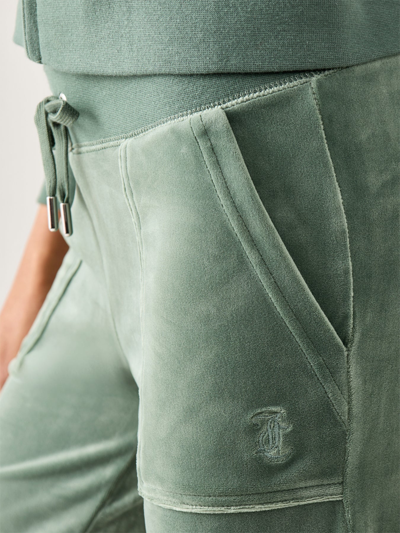 Layla Pocket Low Rise Pants Green