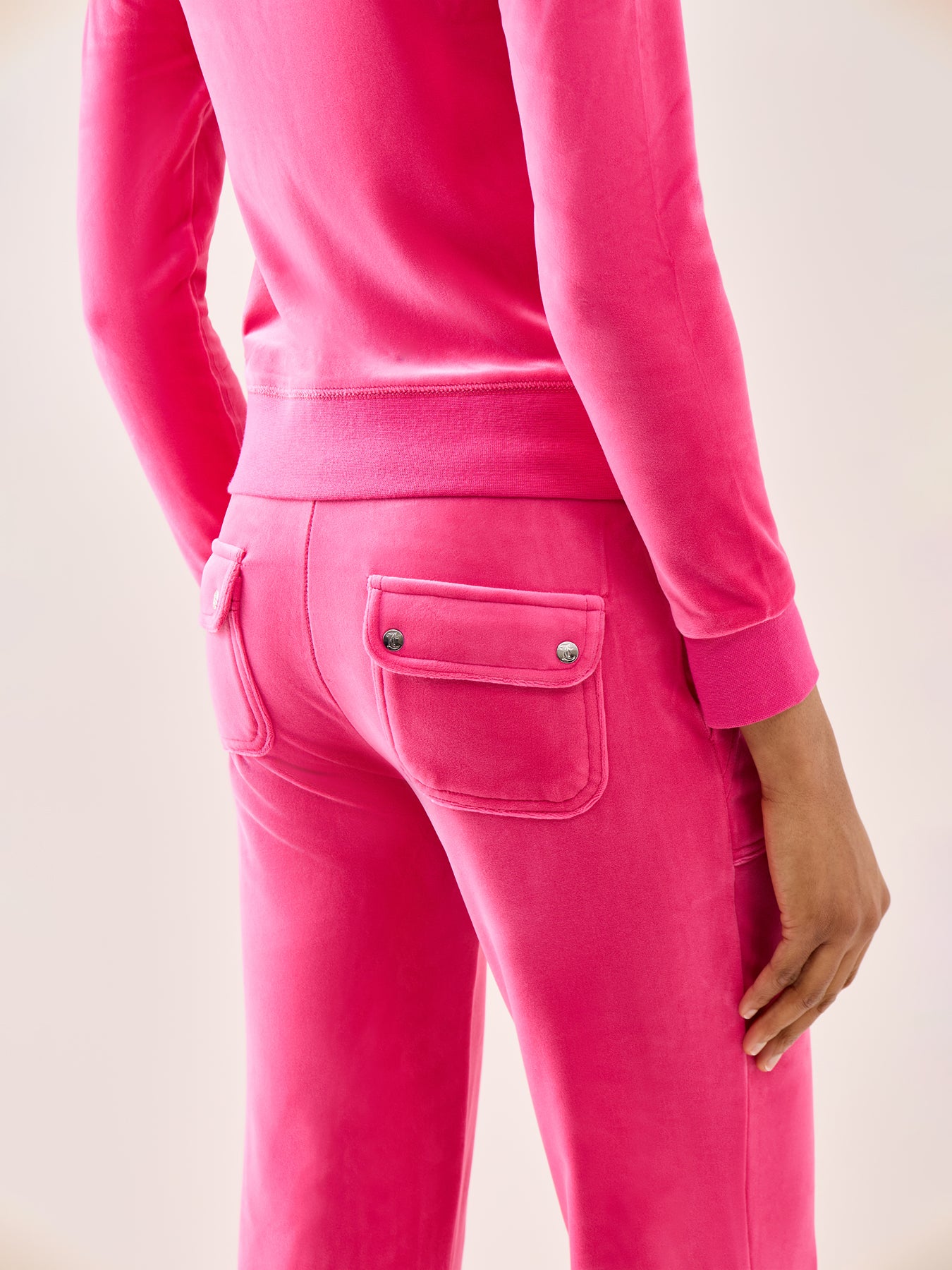 Layla Pocket Low Rise Pants Pink