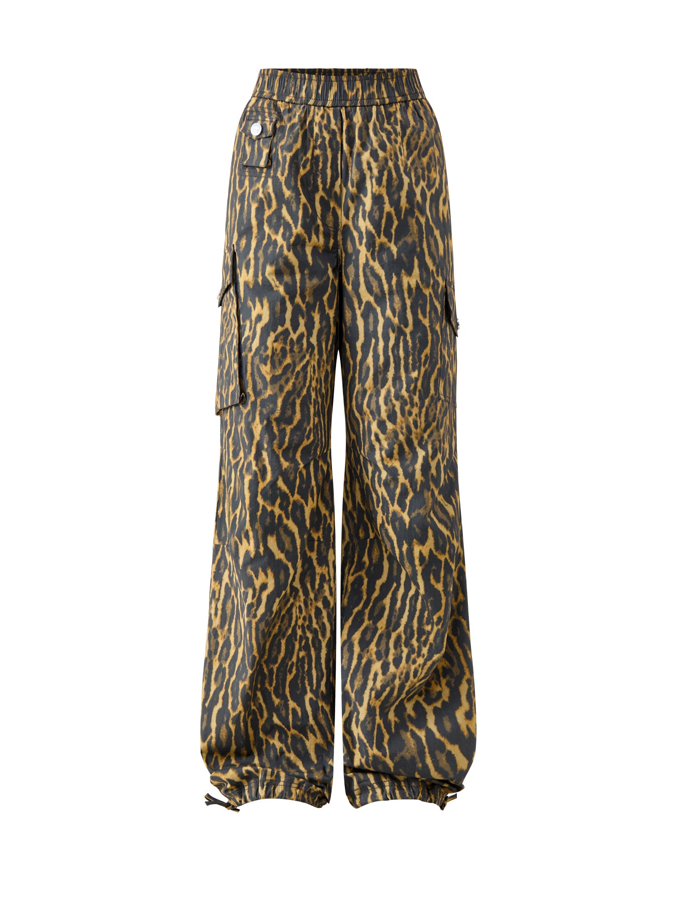 Printed Stretch Cargo Trousers Multi