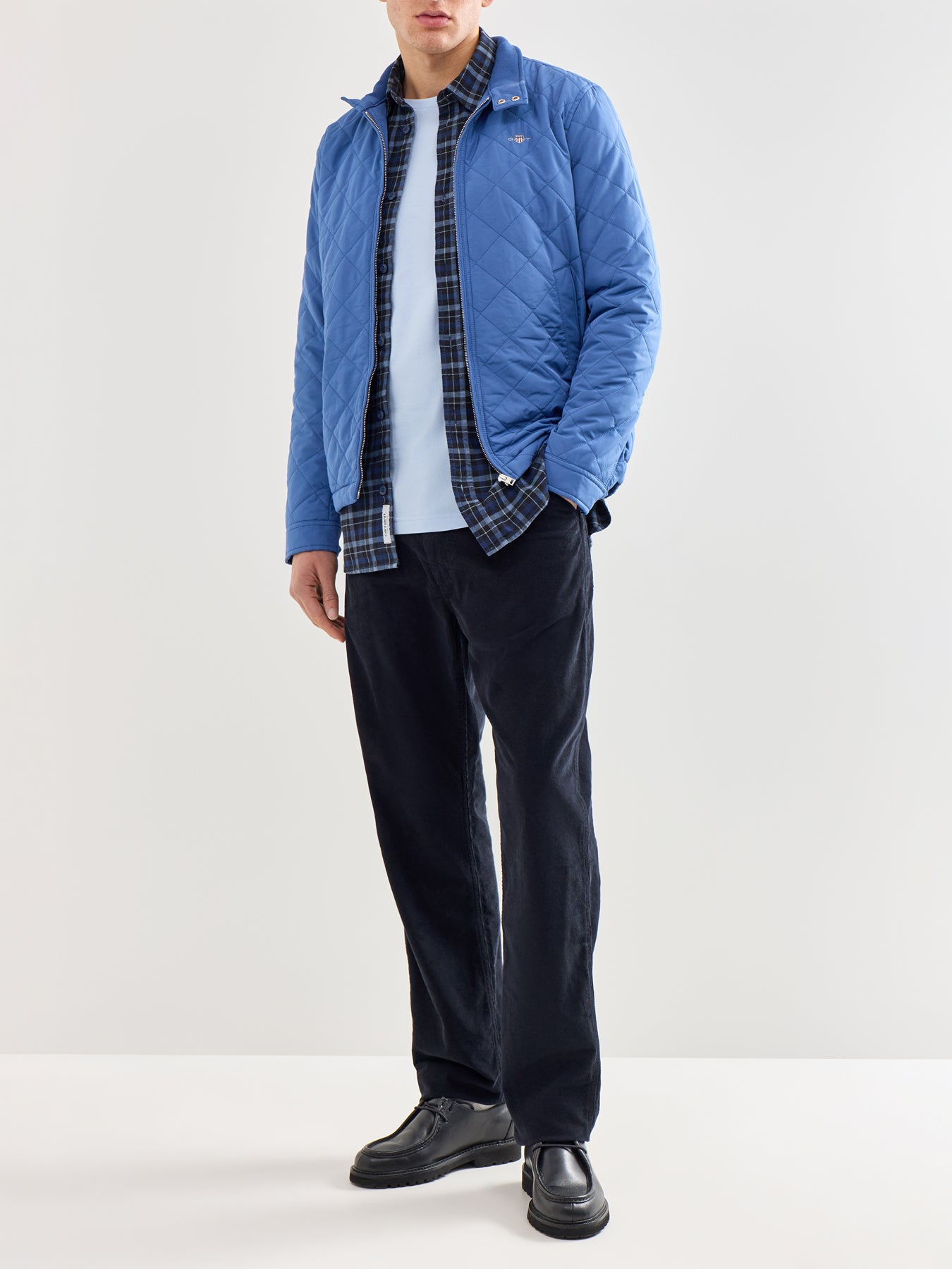 Quilted Windcheater Blue