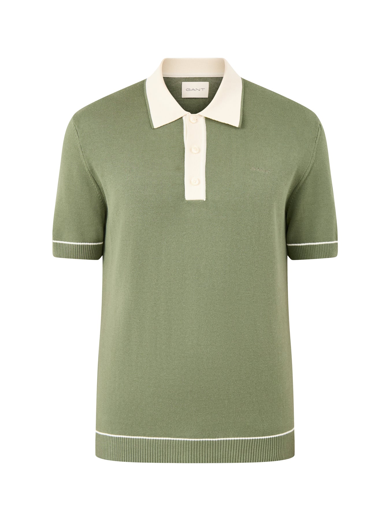 GANT Cotton Modal Polo Shirt Green