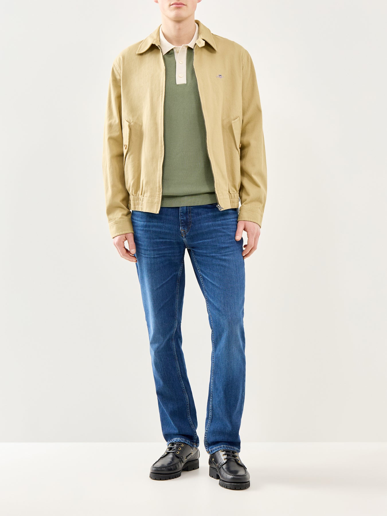 GANT Cotton Modal Polo Shirt Green