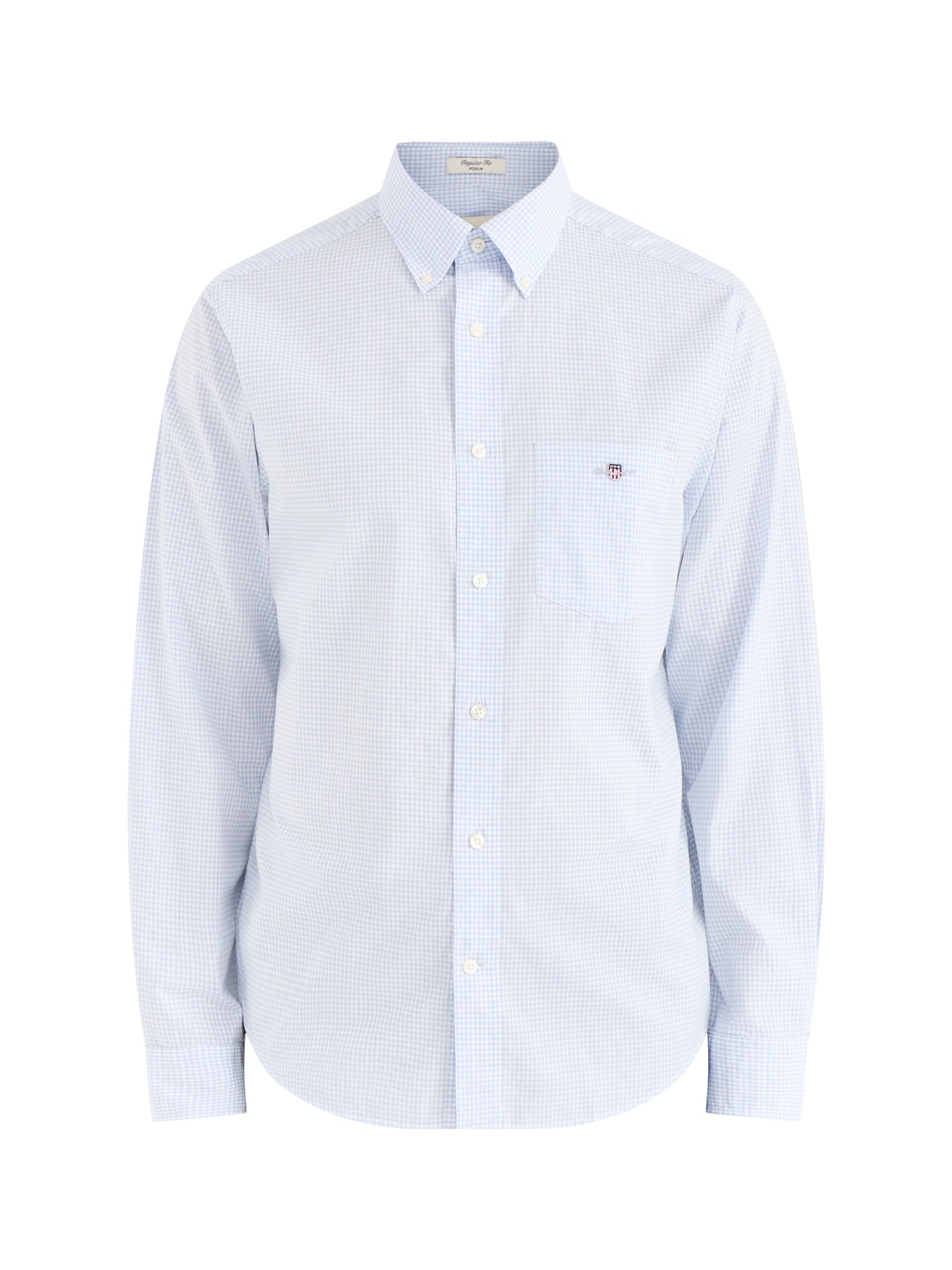 Classic Poplin Gingham Shirt Blue