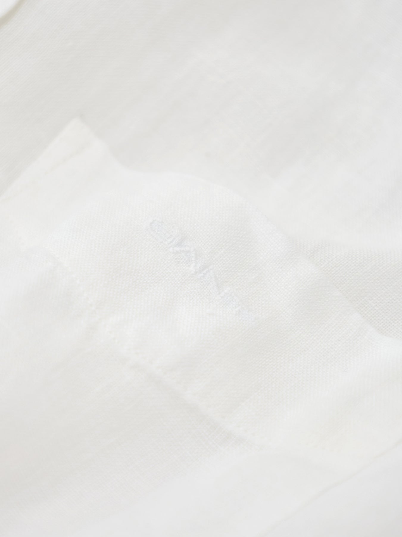 Garment Dyed Linen Shirt White