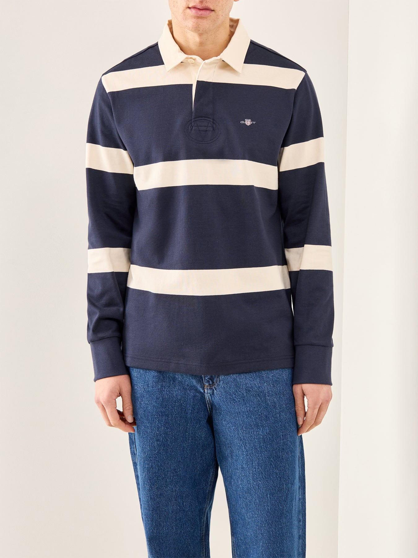 Striped Rugby Navy