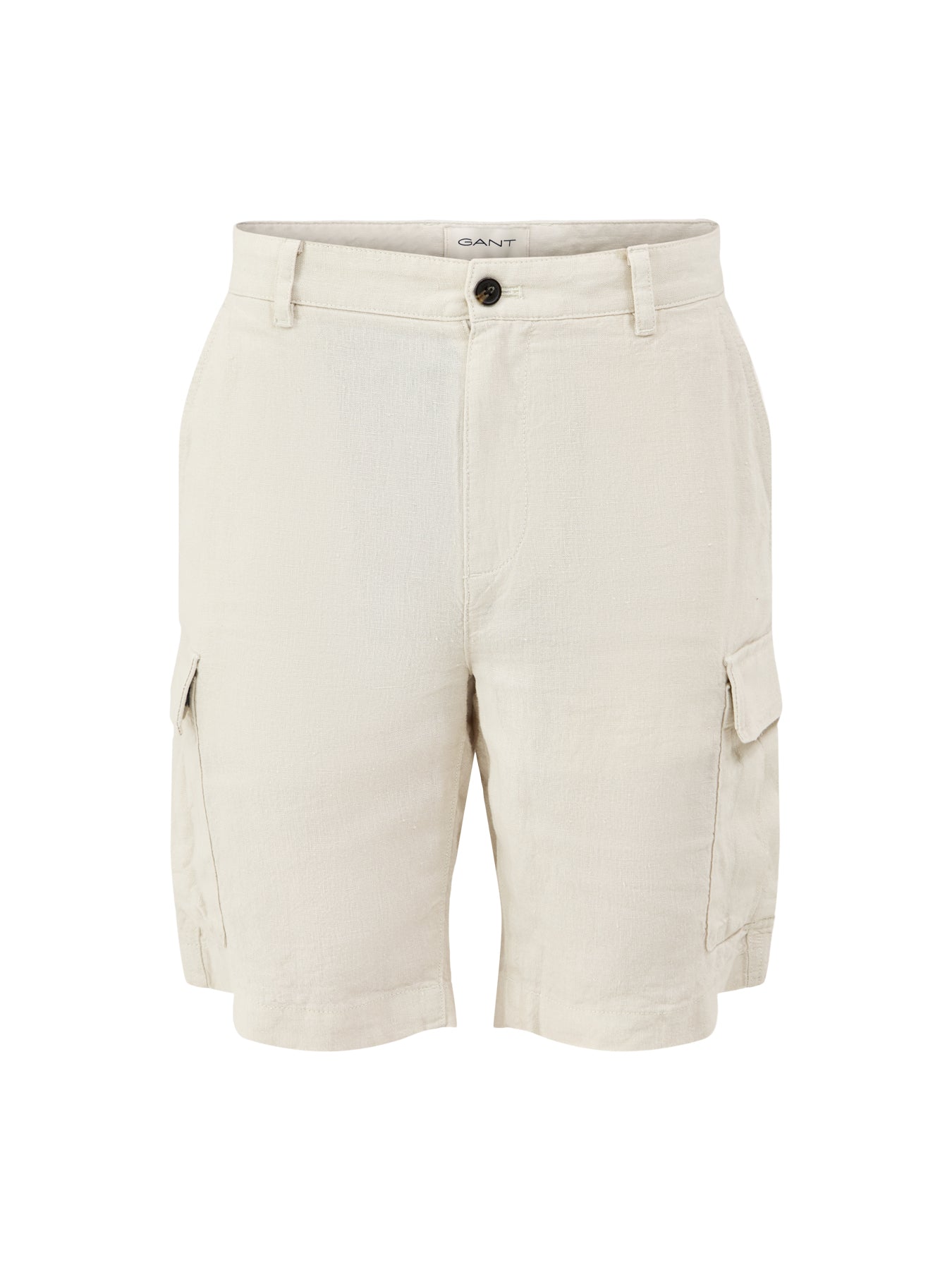 Linen Cargo Shorts Beige