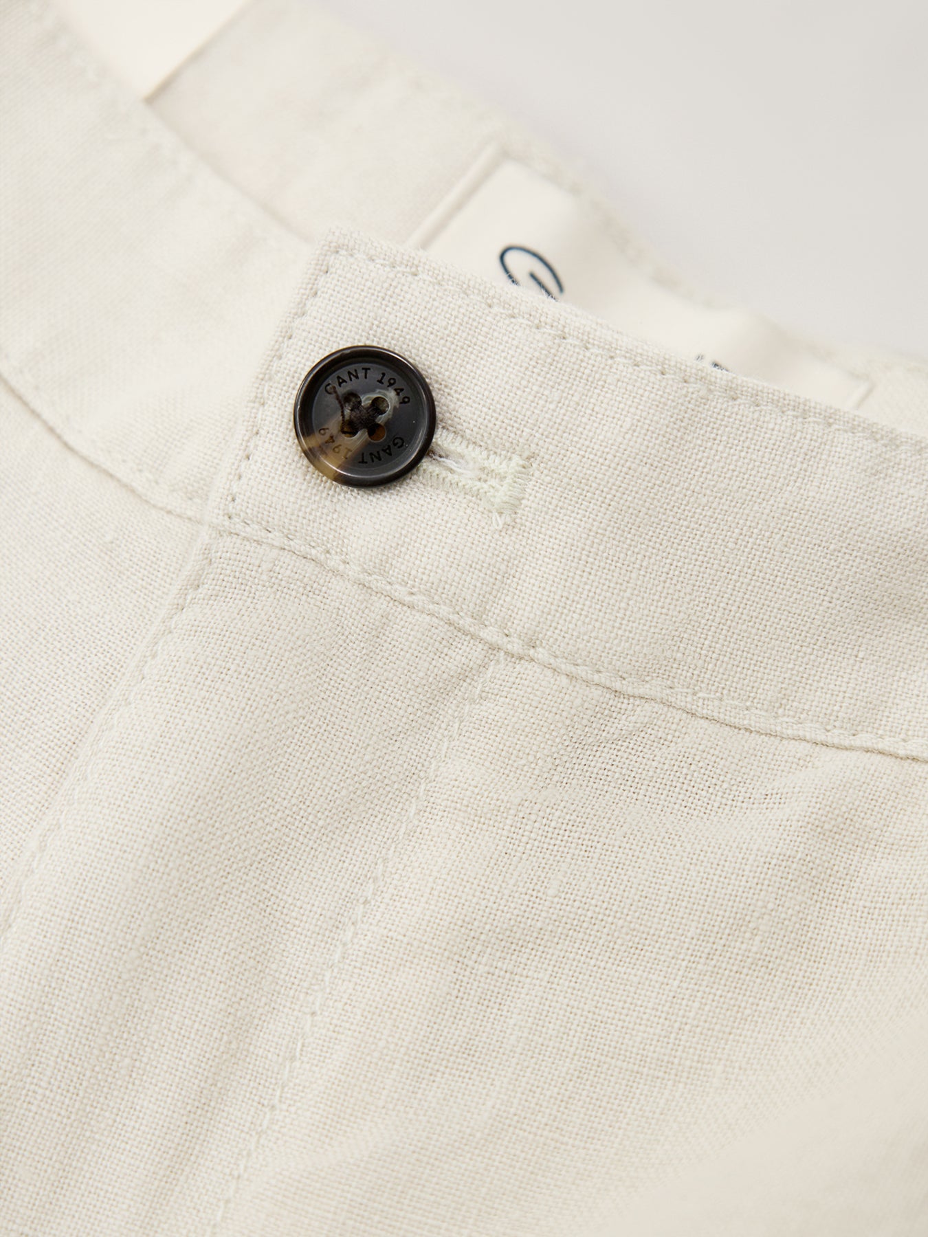 Linen Cargo Shorts Beige