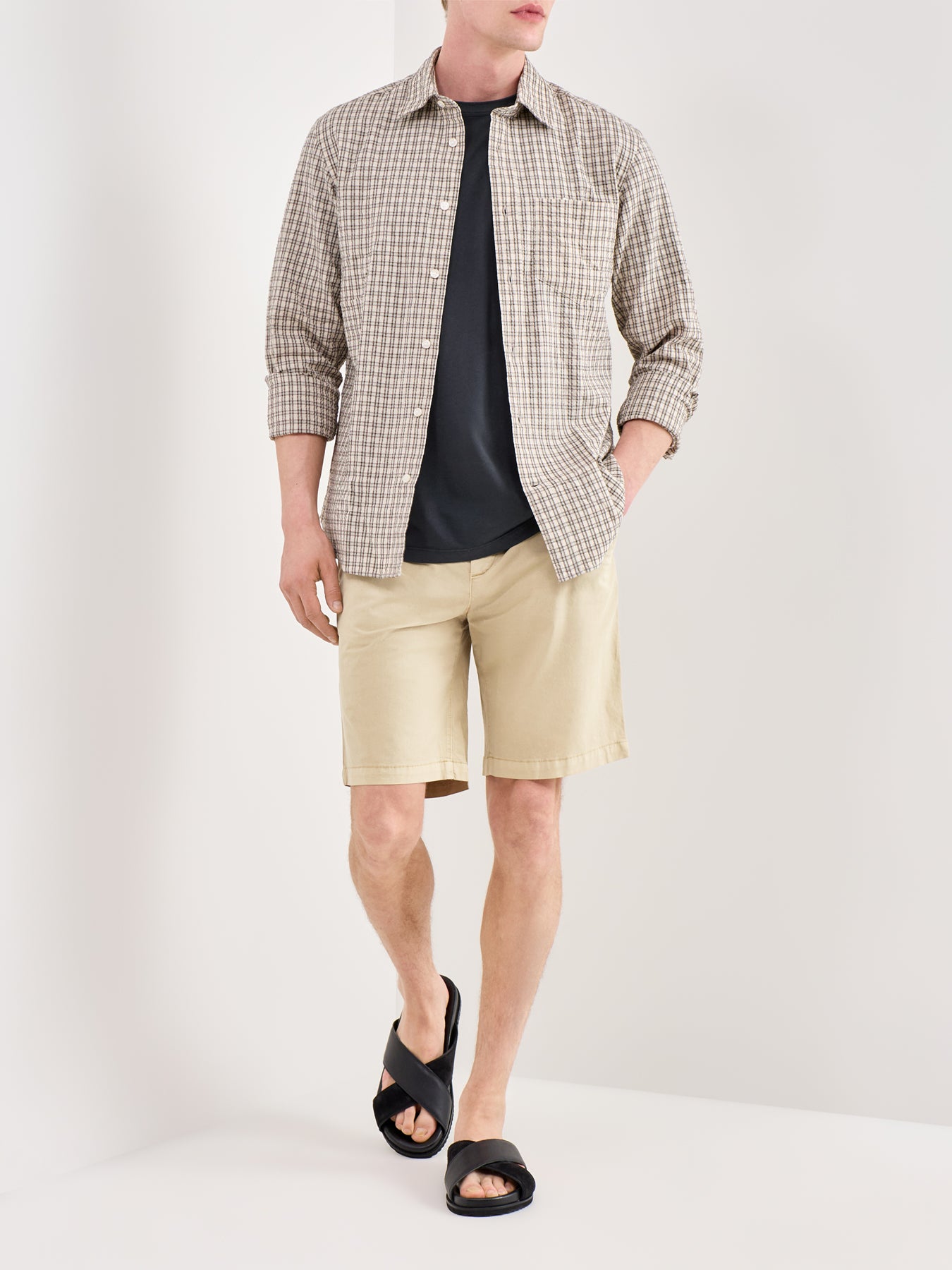 Sunfaded Chino Shorts Beige