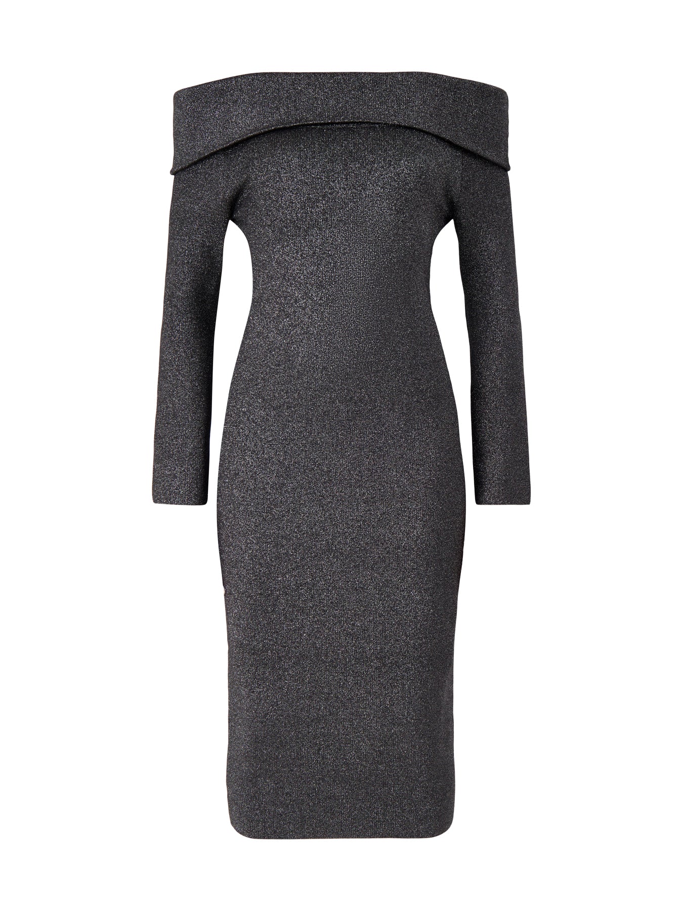 Adalina Knitted Off Shoulder Midi Dress