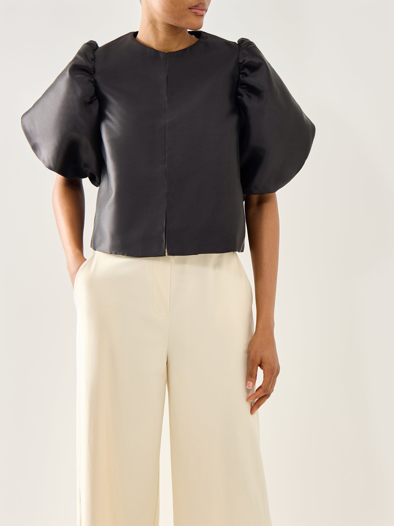 Cleo Pouf Sleeve Blouse