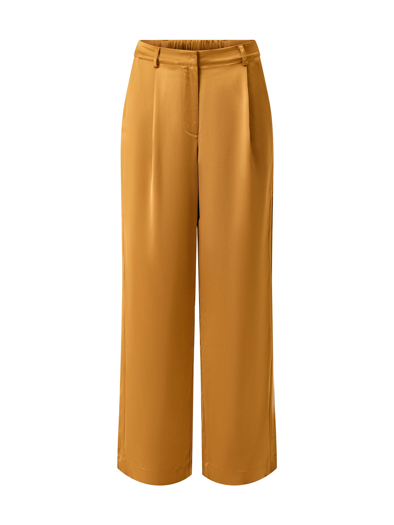 Sarah Elastic Waist Satin Pants