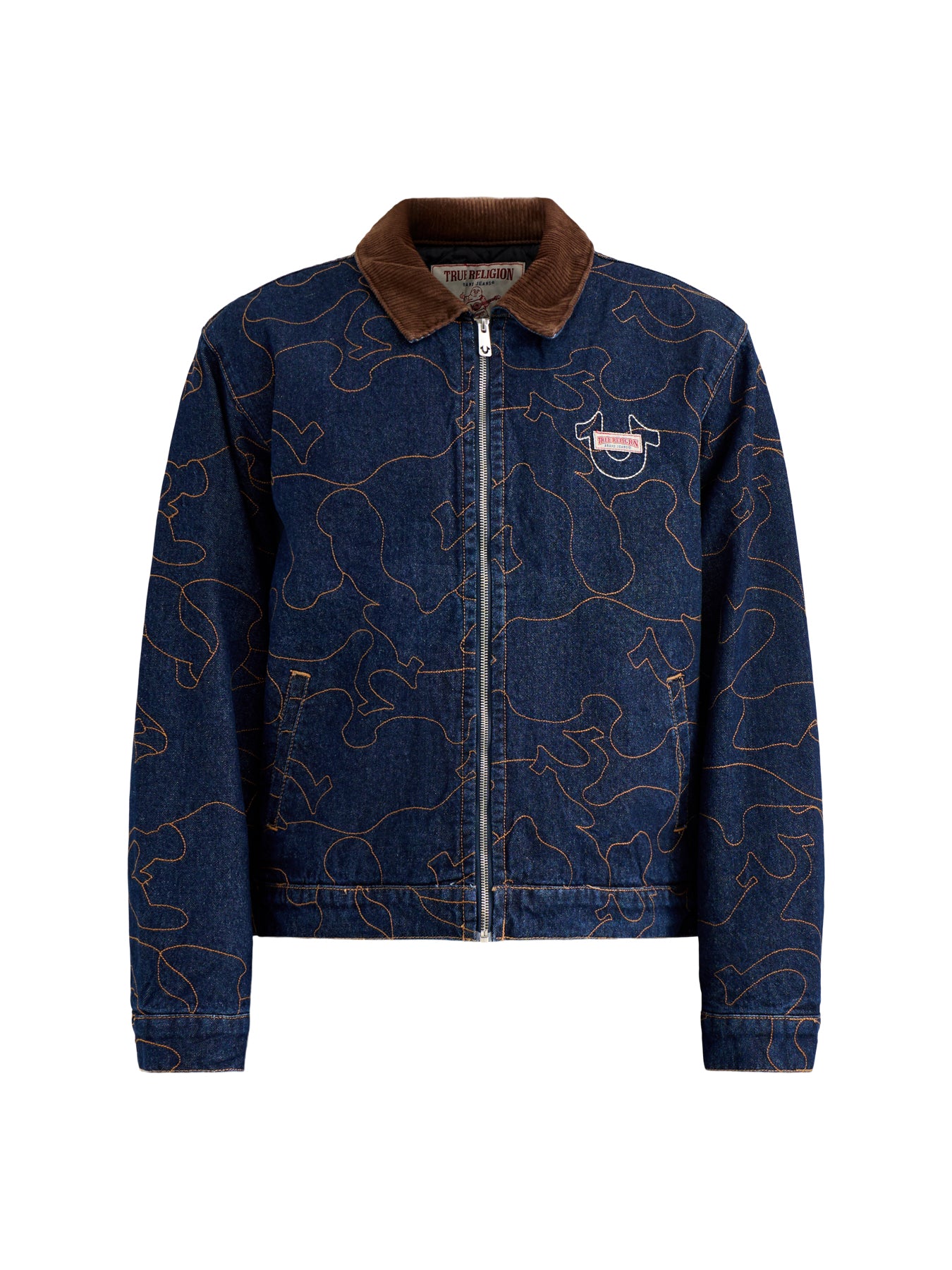 Embroidered Workwear Jacket Navy