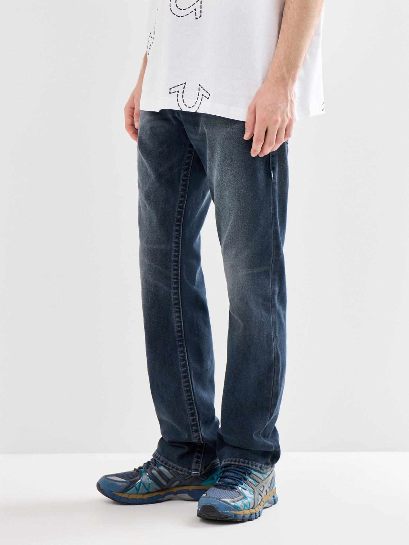True Religion Ricky Flap Pocket Jeans in Grey