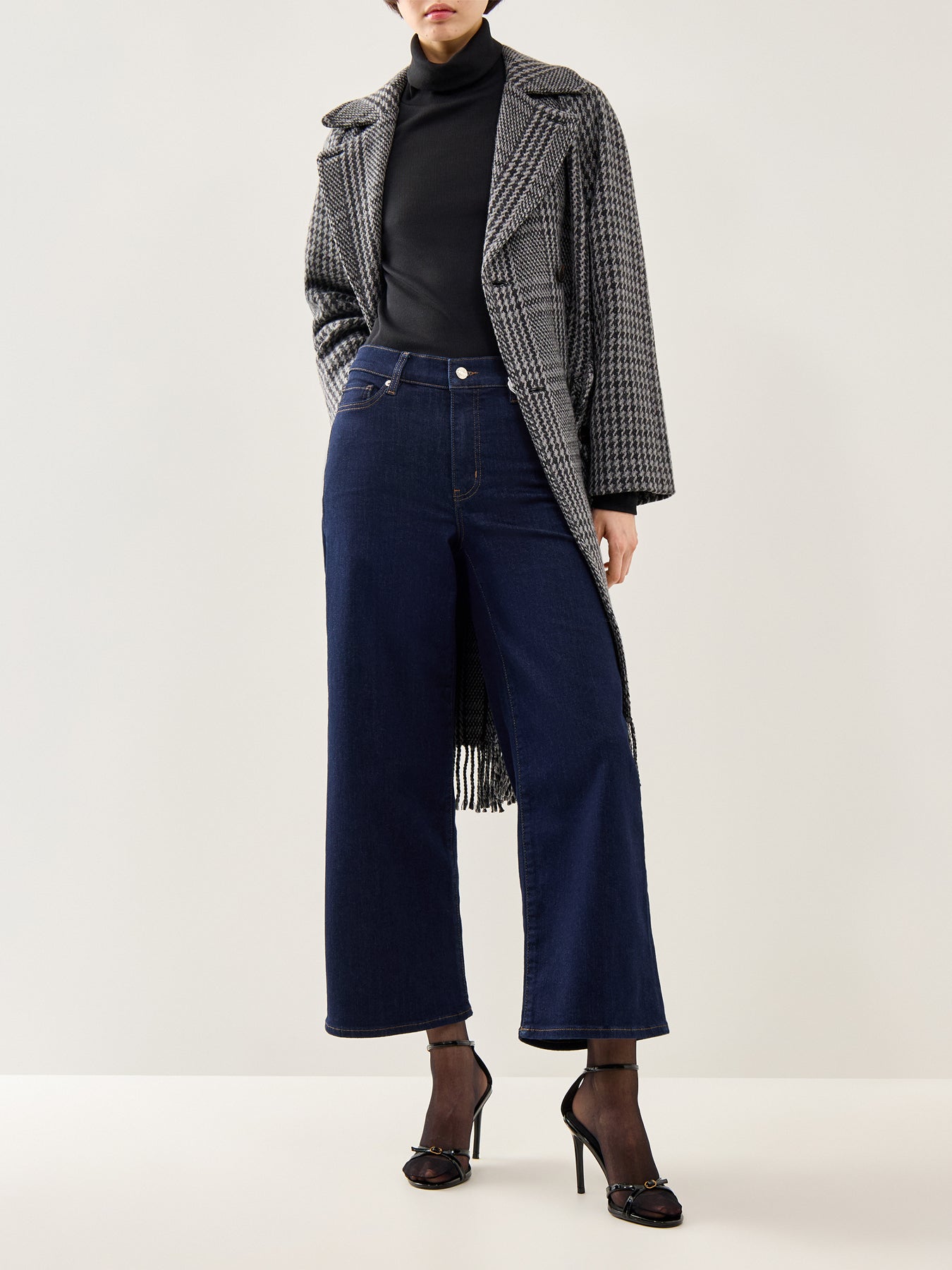 Le Slim Palazzo Crop Rinse