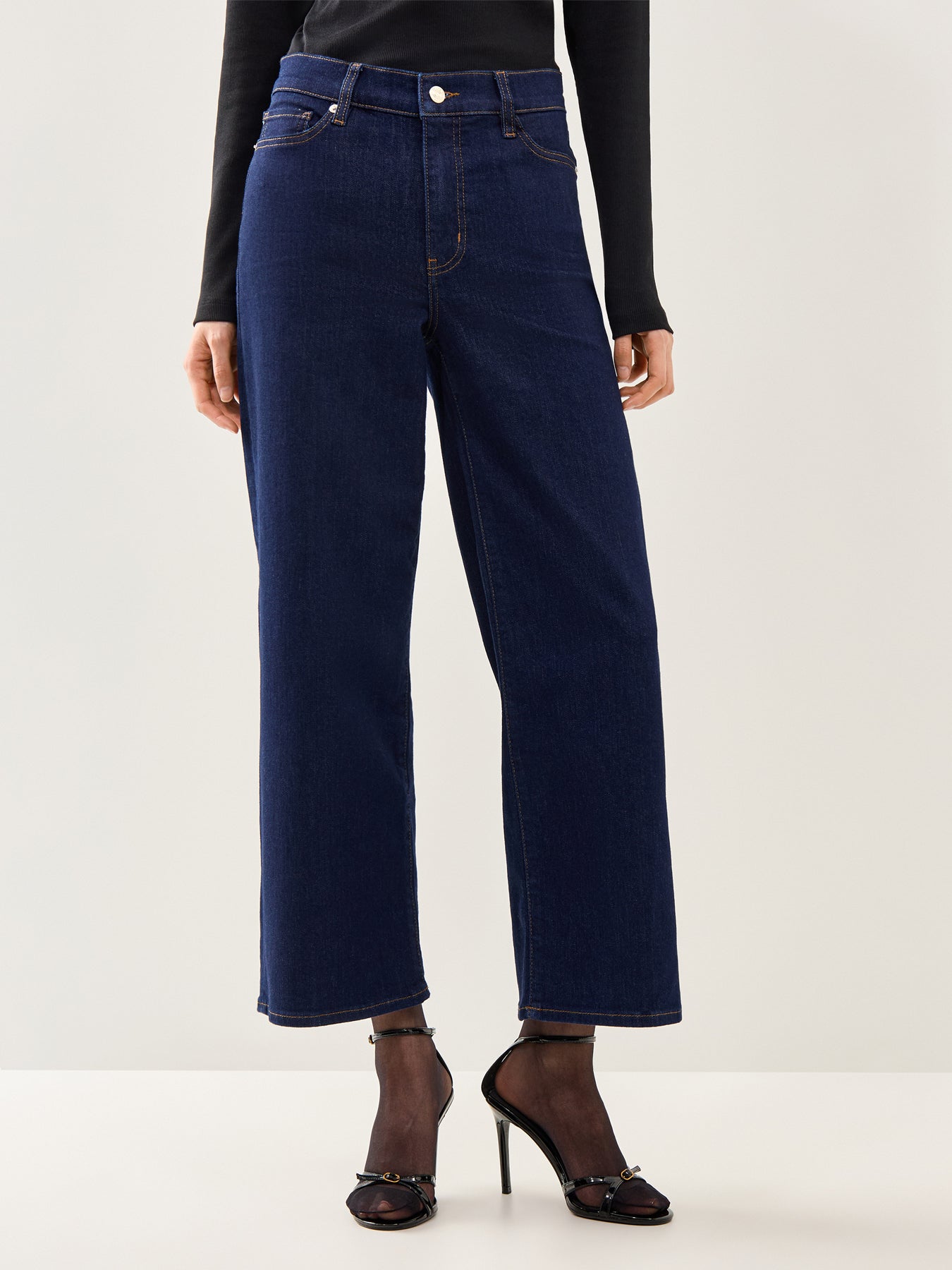 Le Slim Palazzo Crop Rinse