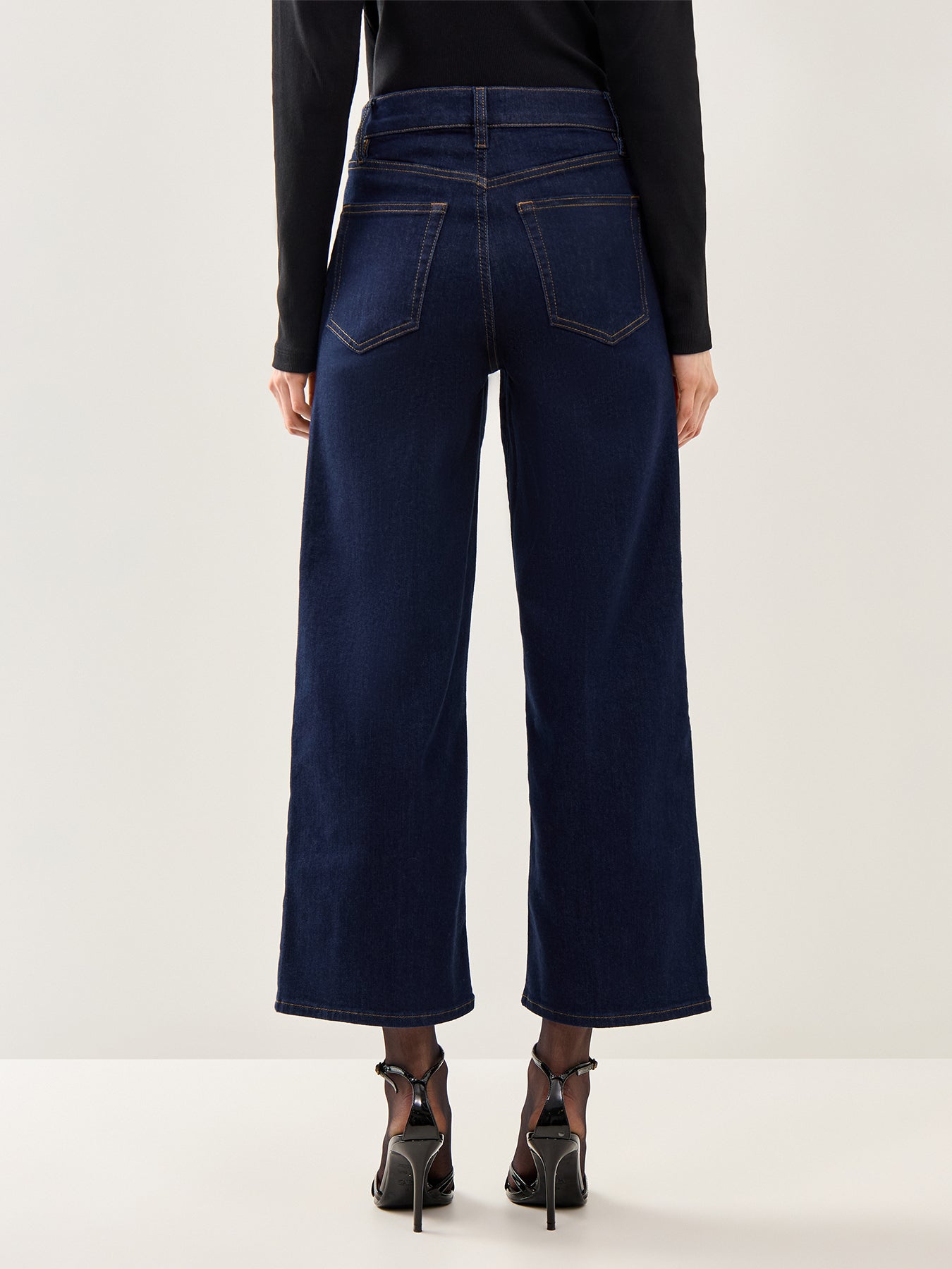 Le Slim Palazzo Crop Rinse
