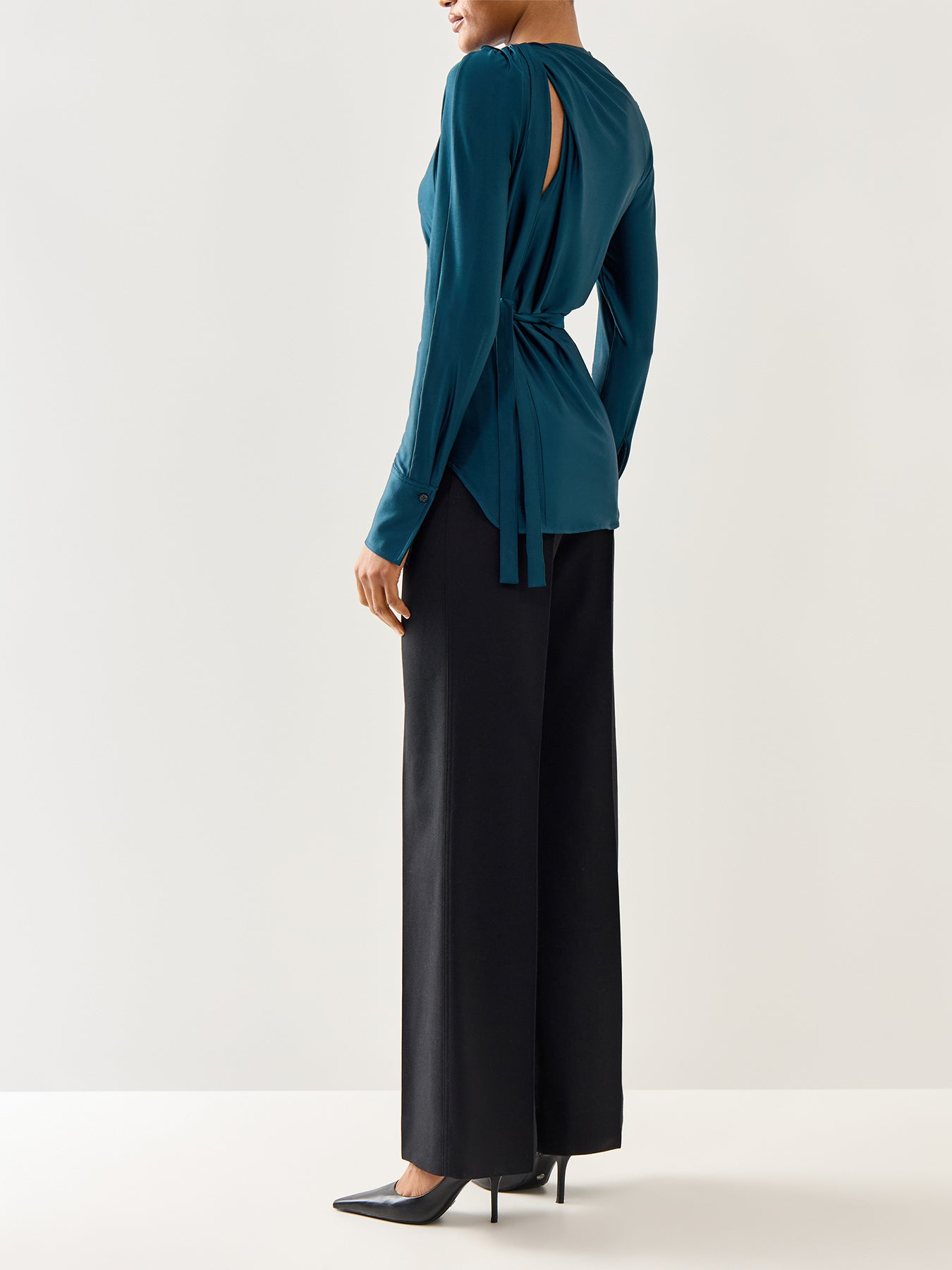 Twist Detail Blouse Green