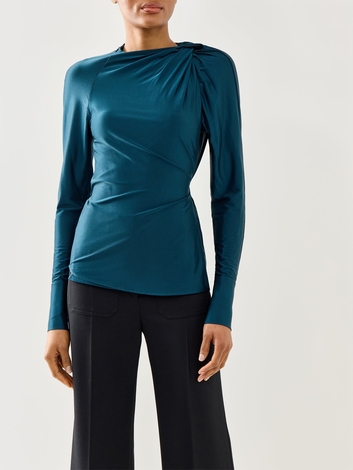 Twist Detail Blouse Green