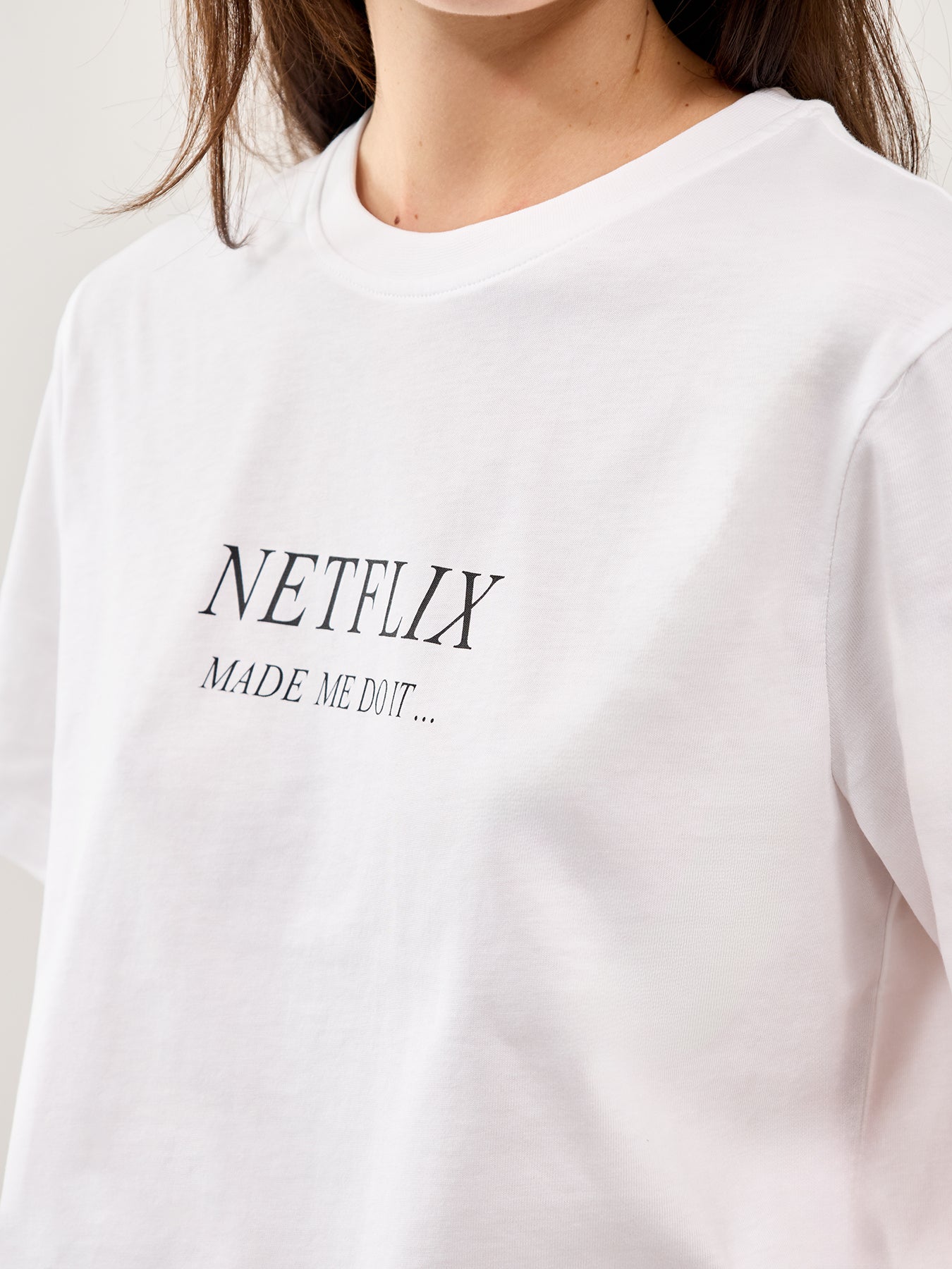 Classic Fit Slogan Tee White