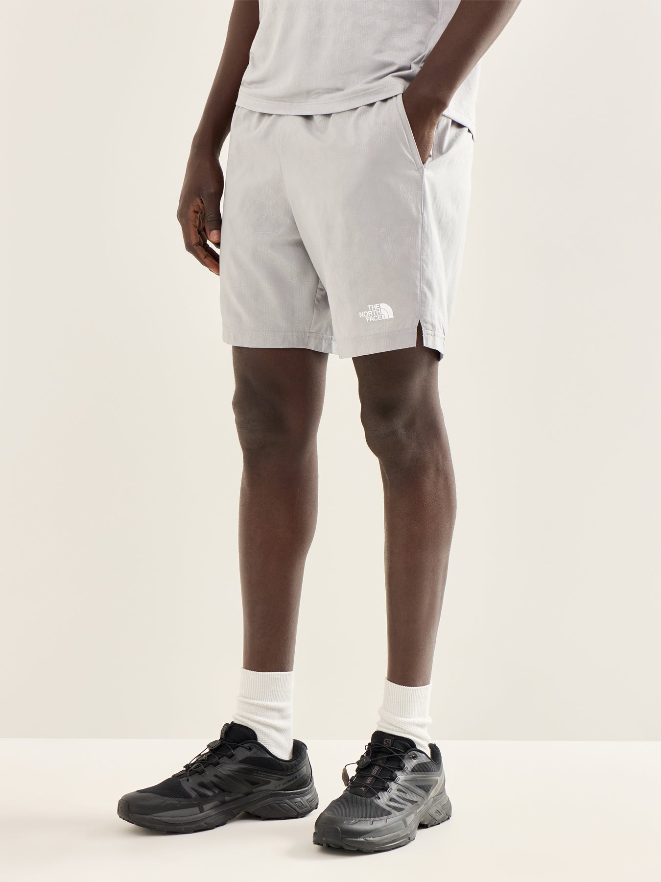 Pentadome Embossed 7In Shorts Meld Grey