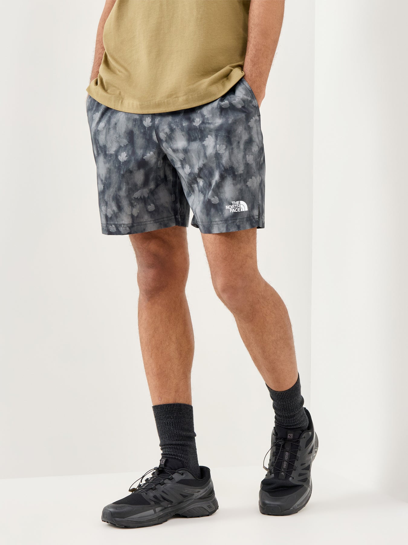 Performance Print Sports Shorts Black