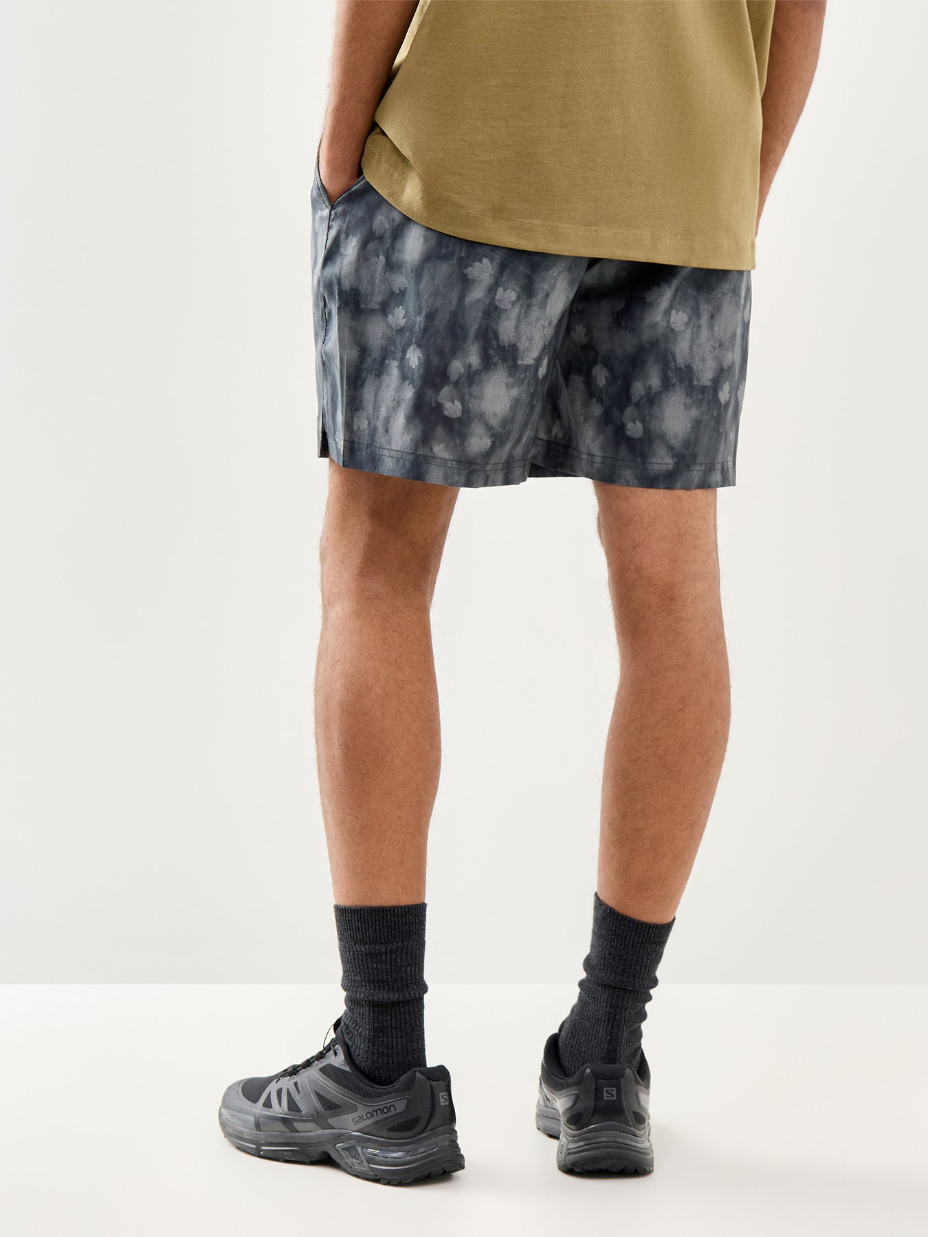Performance Print Sports Shorts Black