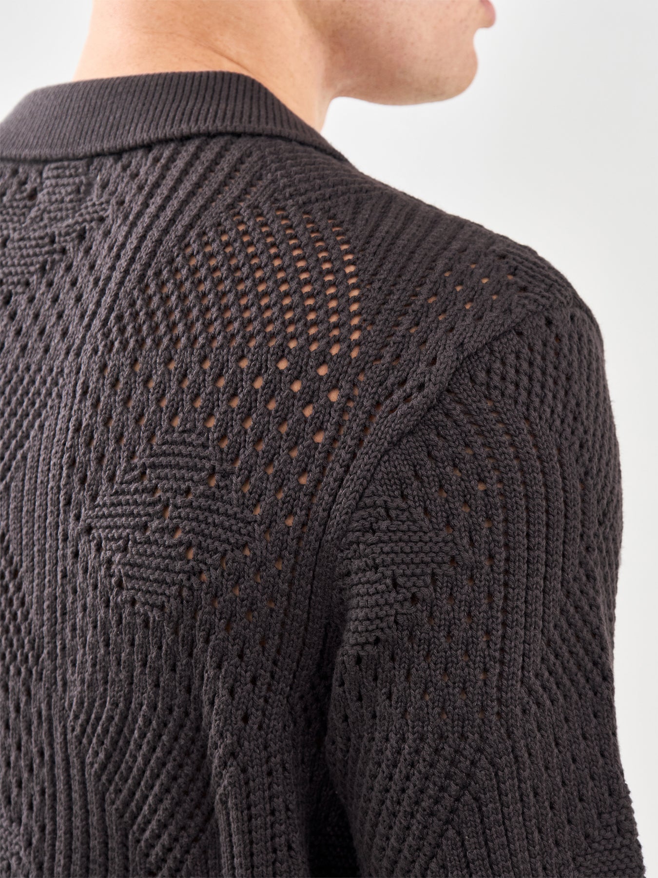 Sweater Camp Short Sleeve Shirt Black