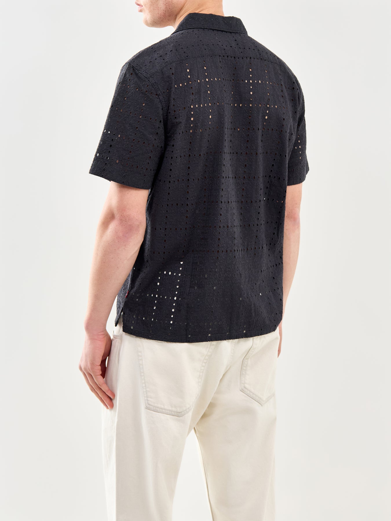 Sunset Camp Short Sleeve Shirt Black