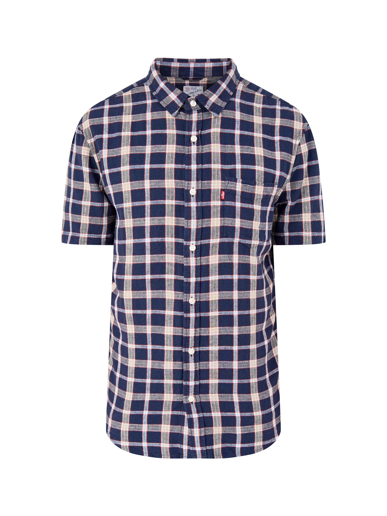 Sunset One Pocket Short Sleeve Shirt Blue