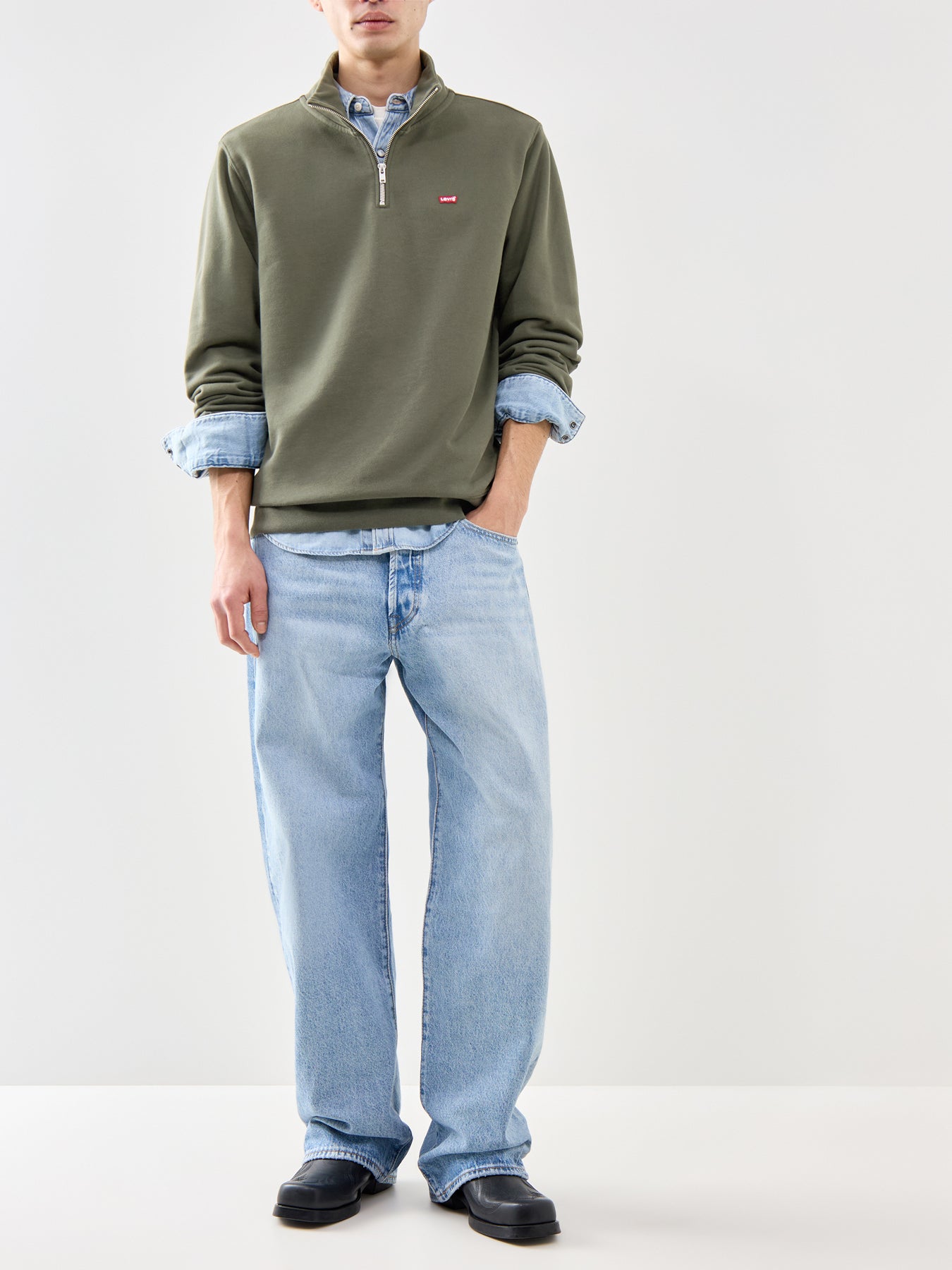 Original 1/4 Zip Sweatshirt Green