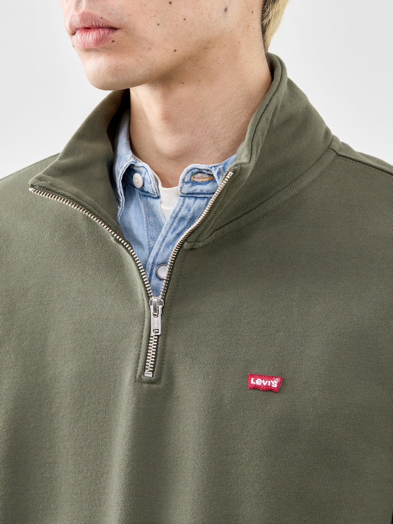 Original 1/4 Zip Sweatshirt Green