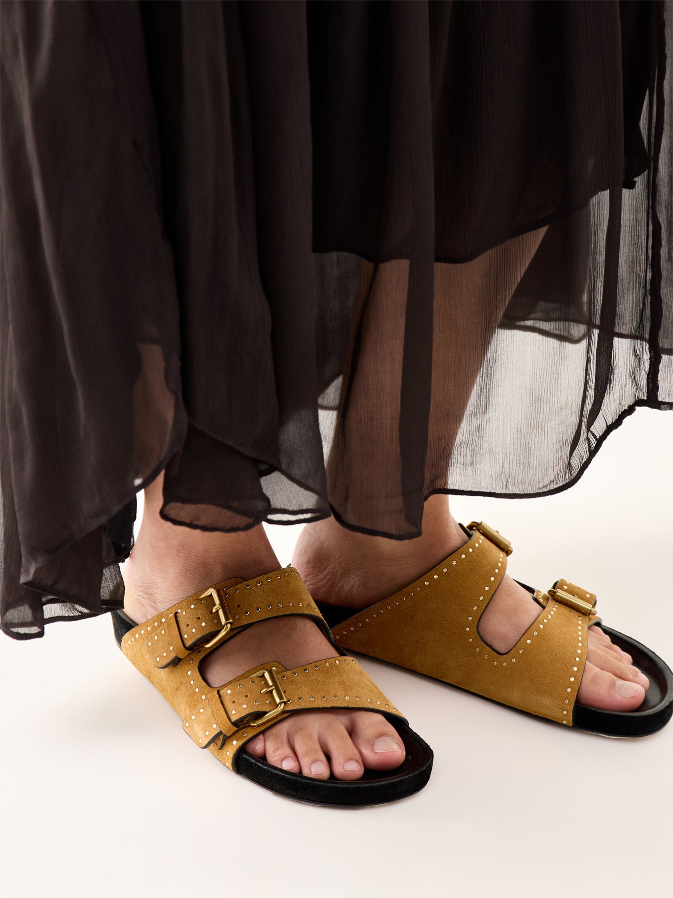 Lennyo Sandals Chestnut