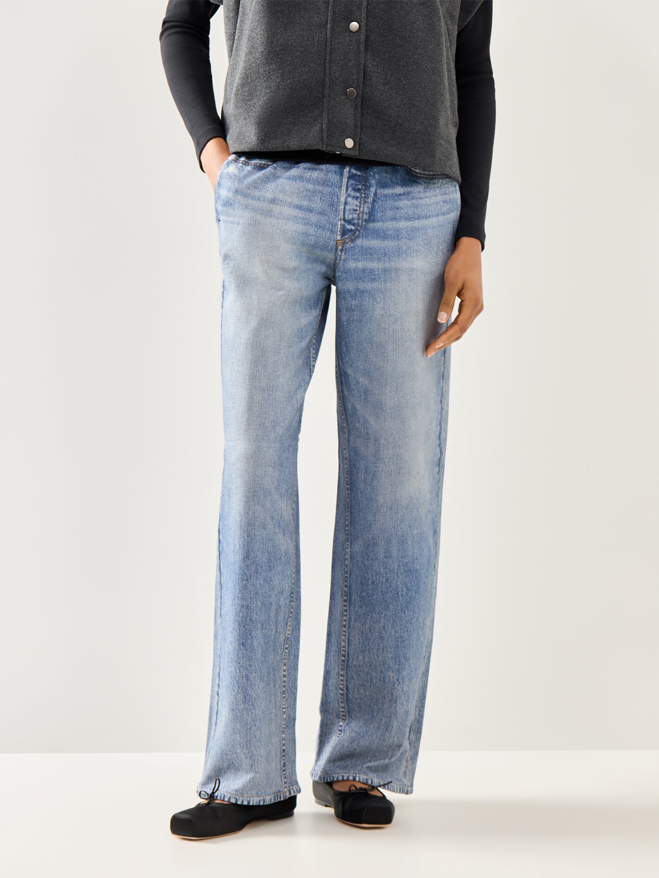 Miramar Terry Wide Leg Pant Scarlet