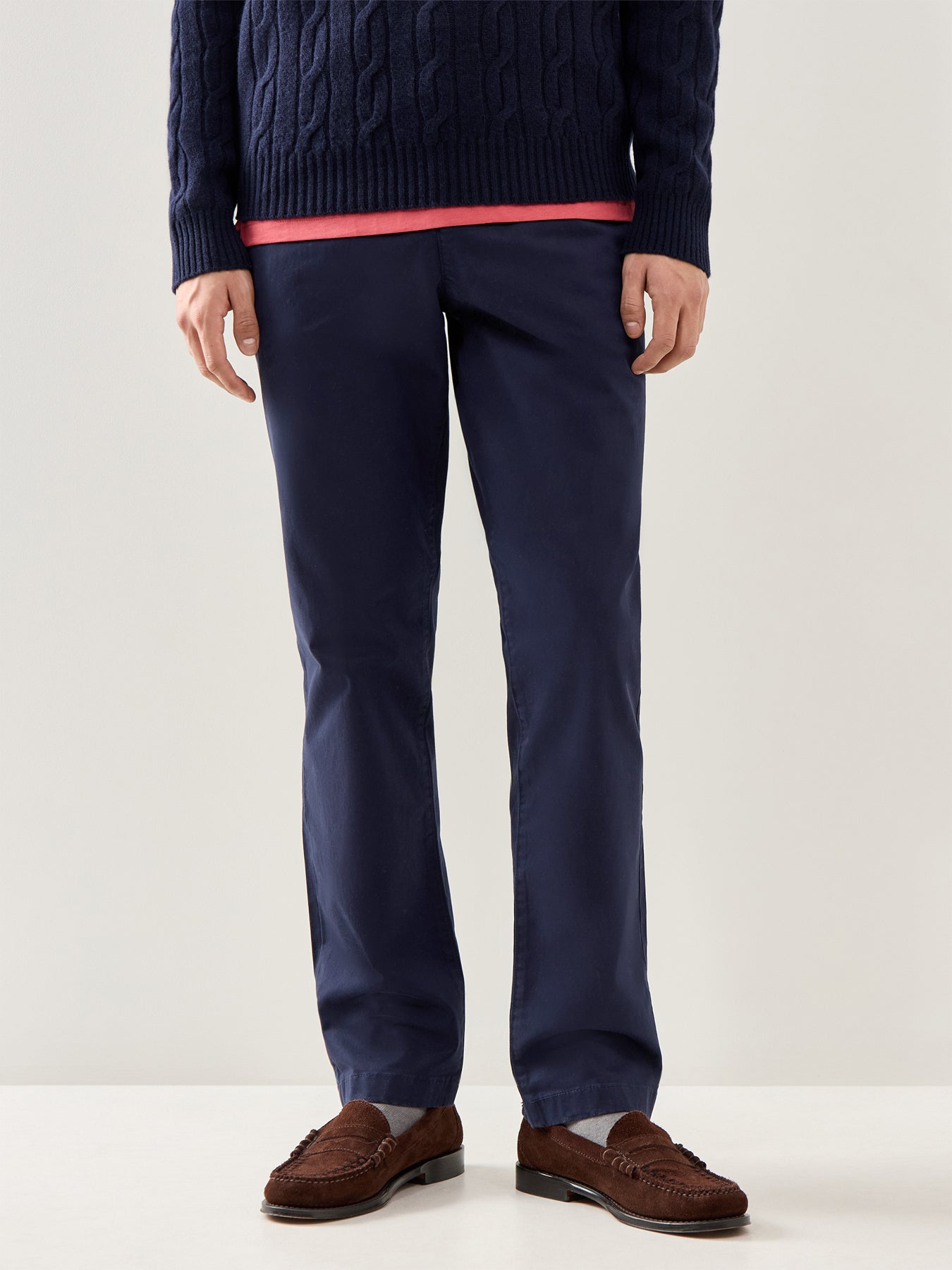Regular Twill Chinos Navy