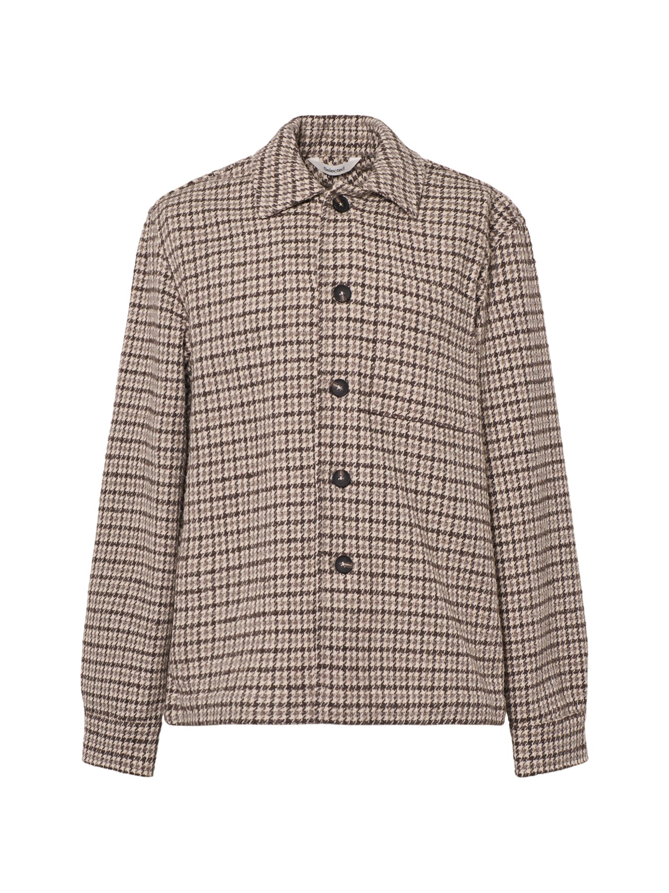Wool Blend Undyed Overshirt Multi