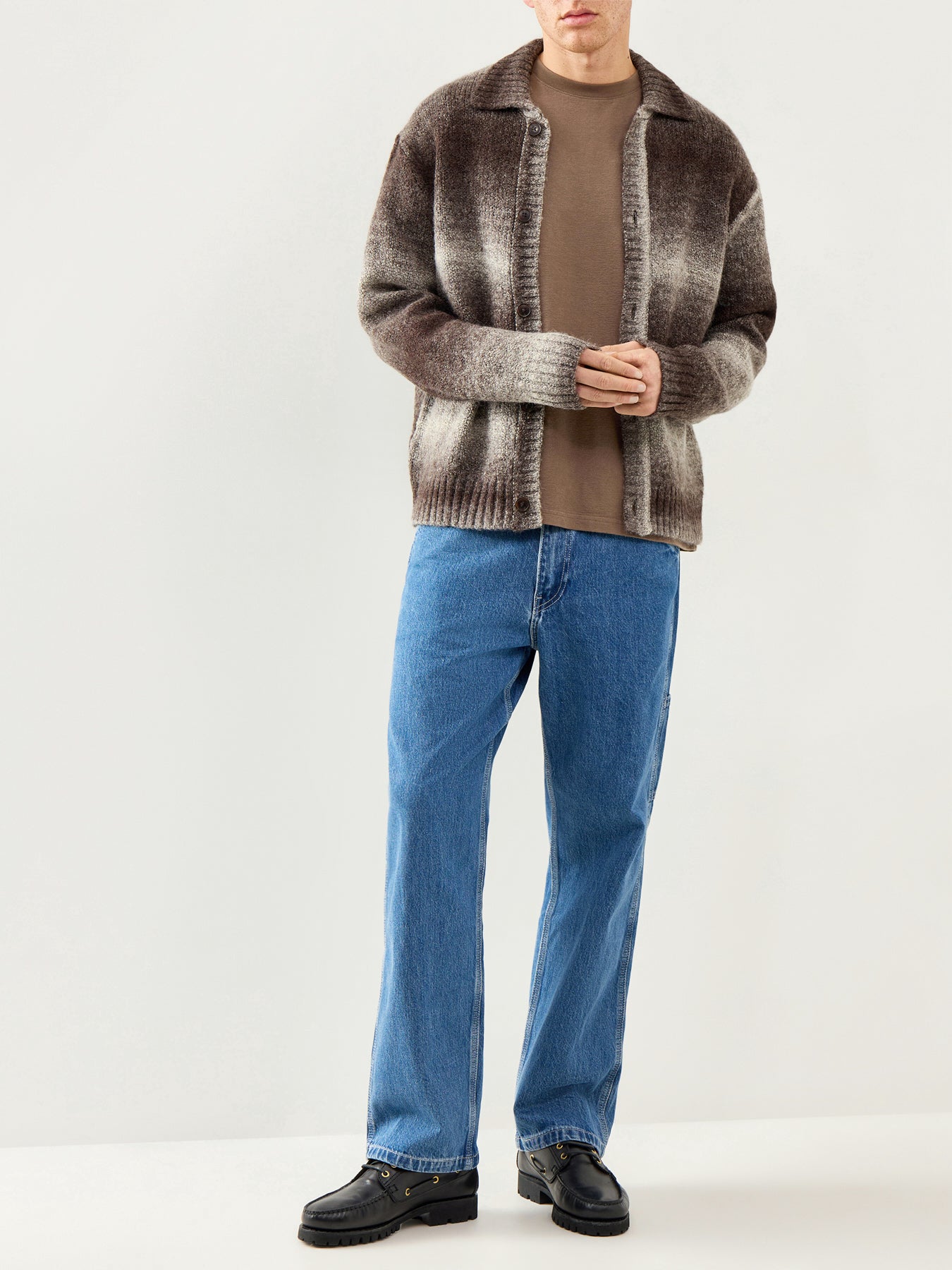 Relaxed Polo Cardigan
